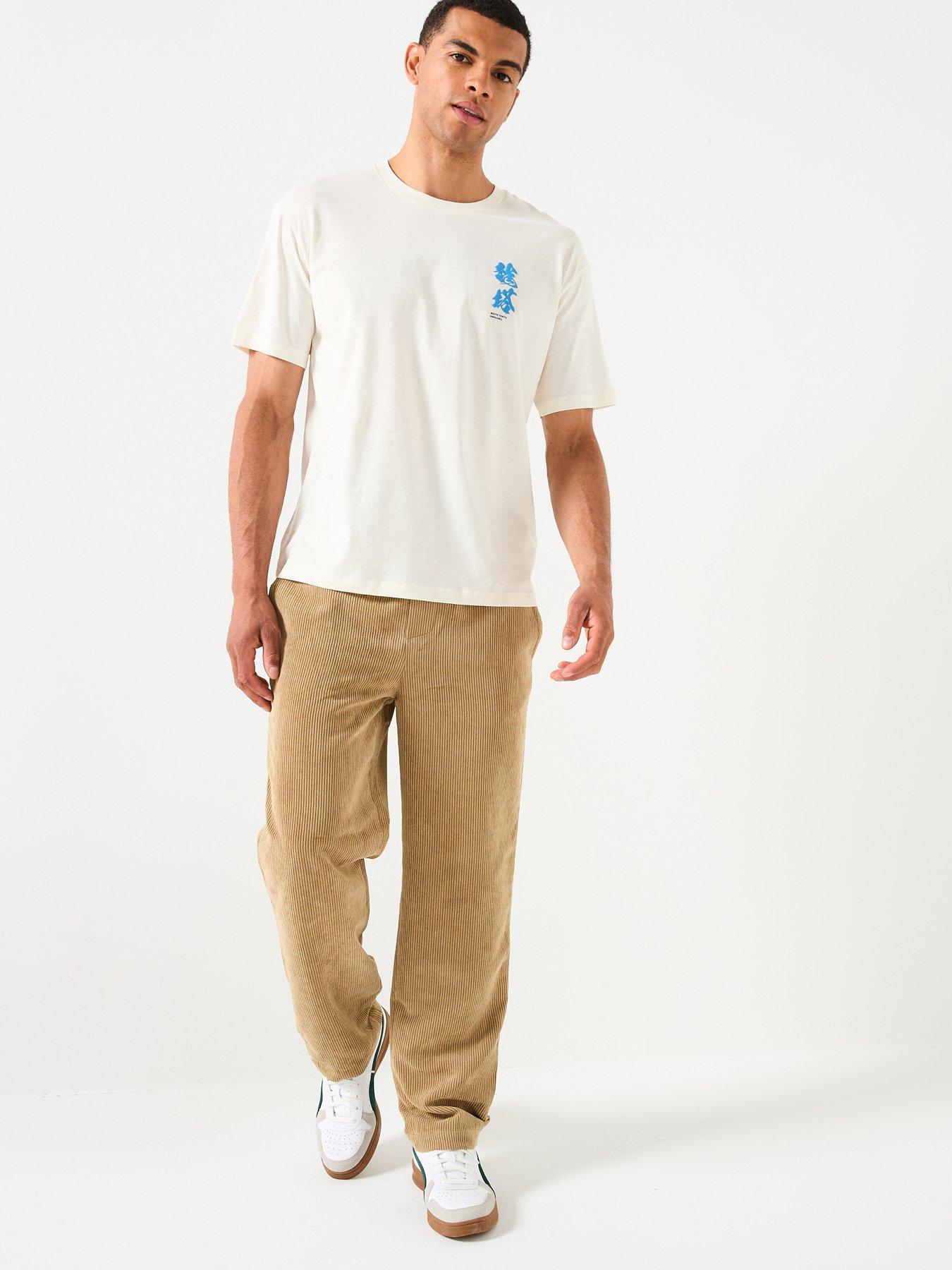 Image 3 of 6 of Jack & Jones Dragon Back Graphic T-Shirt - Cream