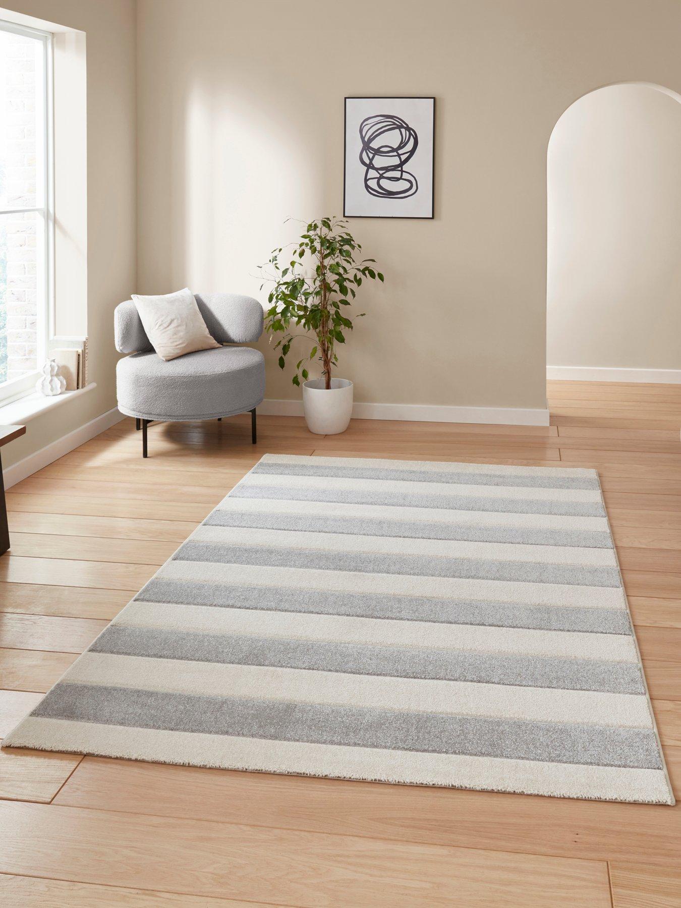 Image 1 of 7 of Catherine Lansfield Cove Stripe Grey