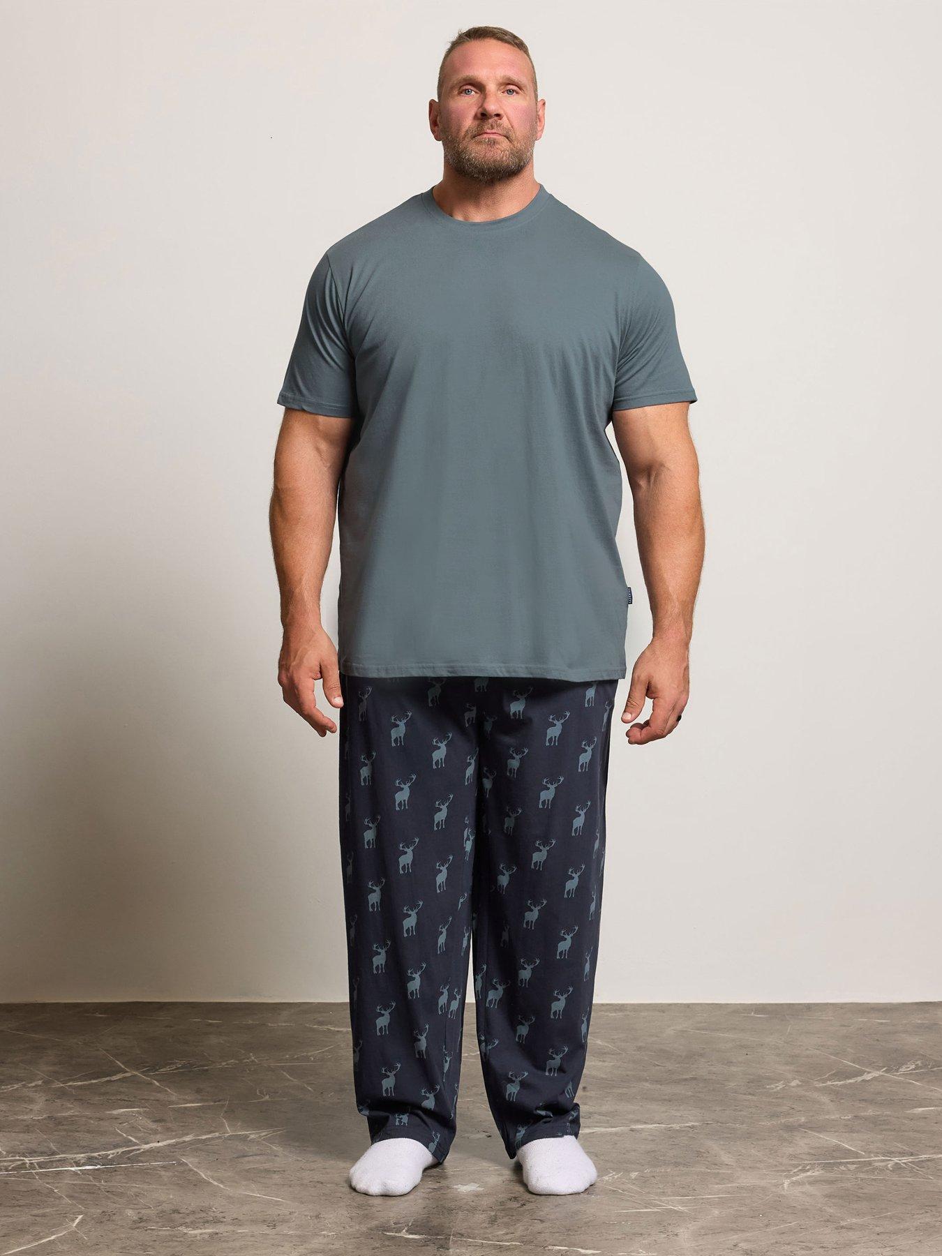 badrhino-navy-stag-pyjama-set-bluefront