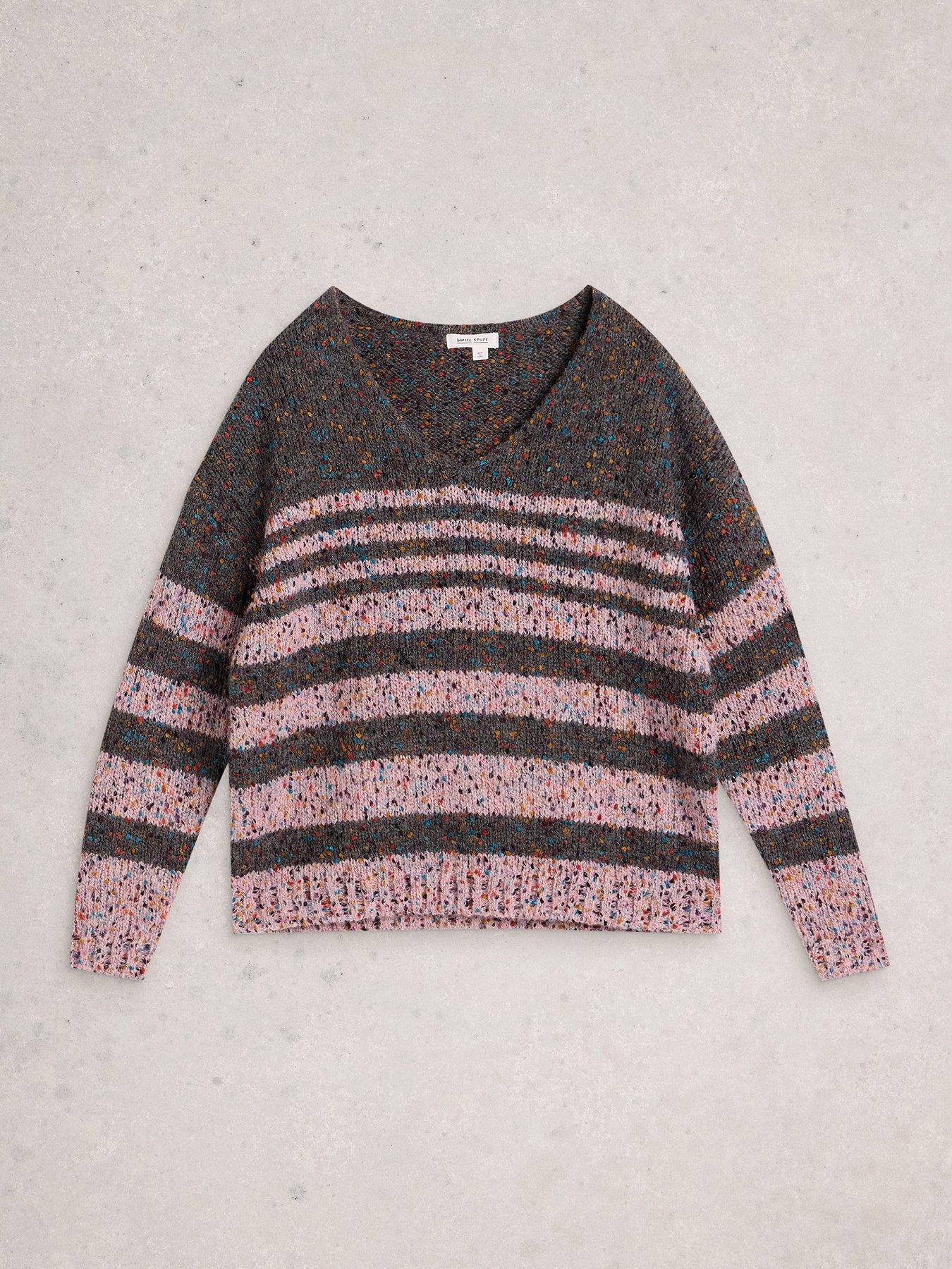 white-stuff-textured-stripe-v-neck-jumper-greydetail