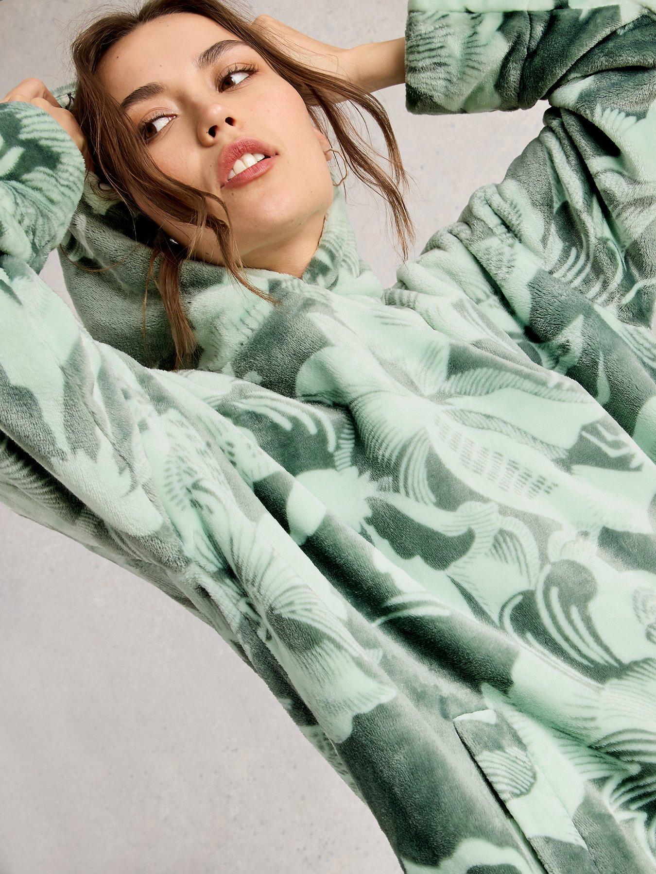 White Stuff Clover Snuggle Hoodie - Green