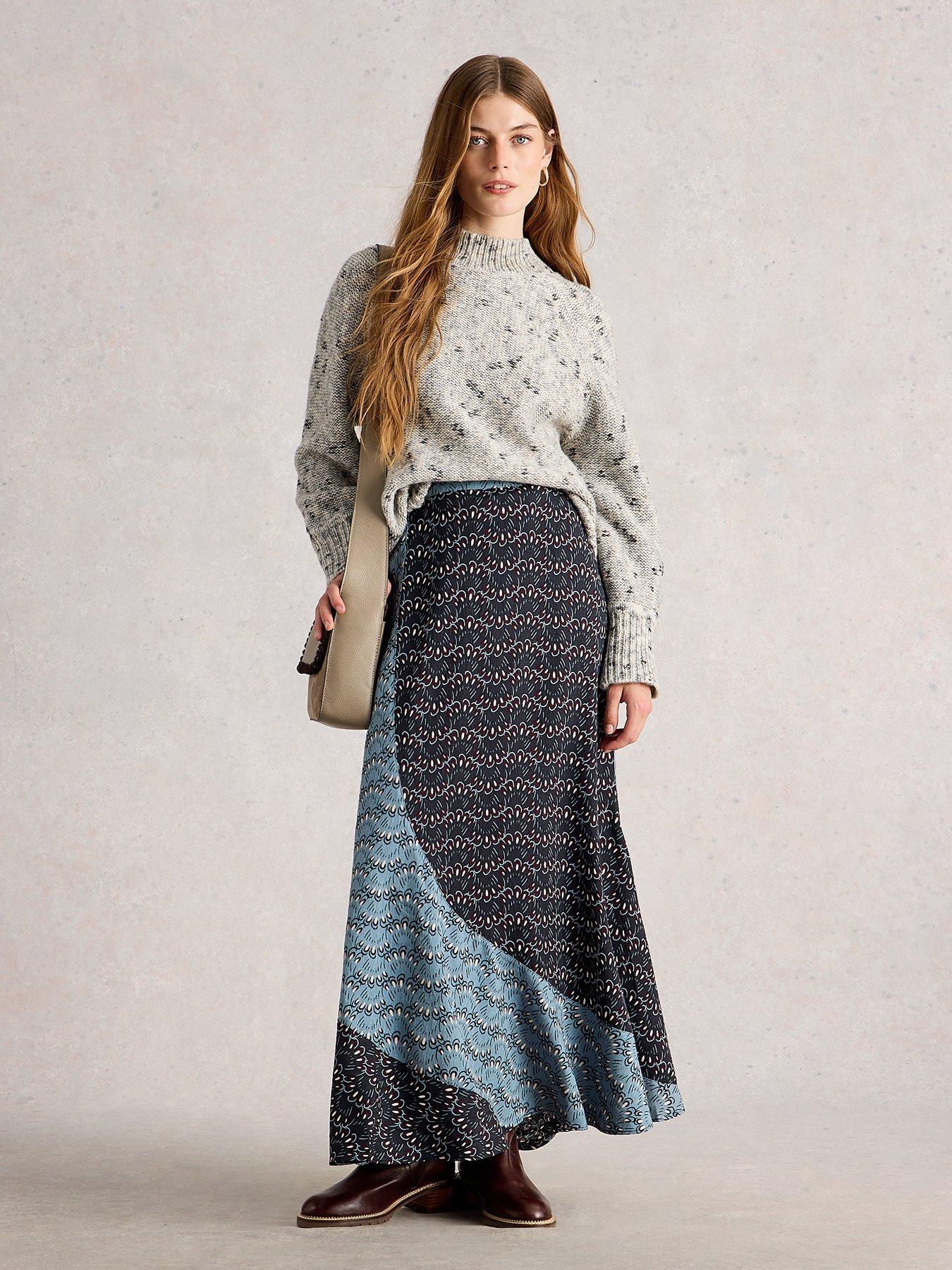White Stuff Sara Maxi Skirt - Blue