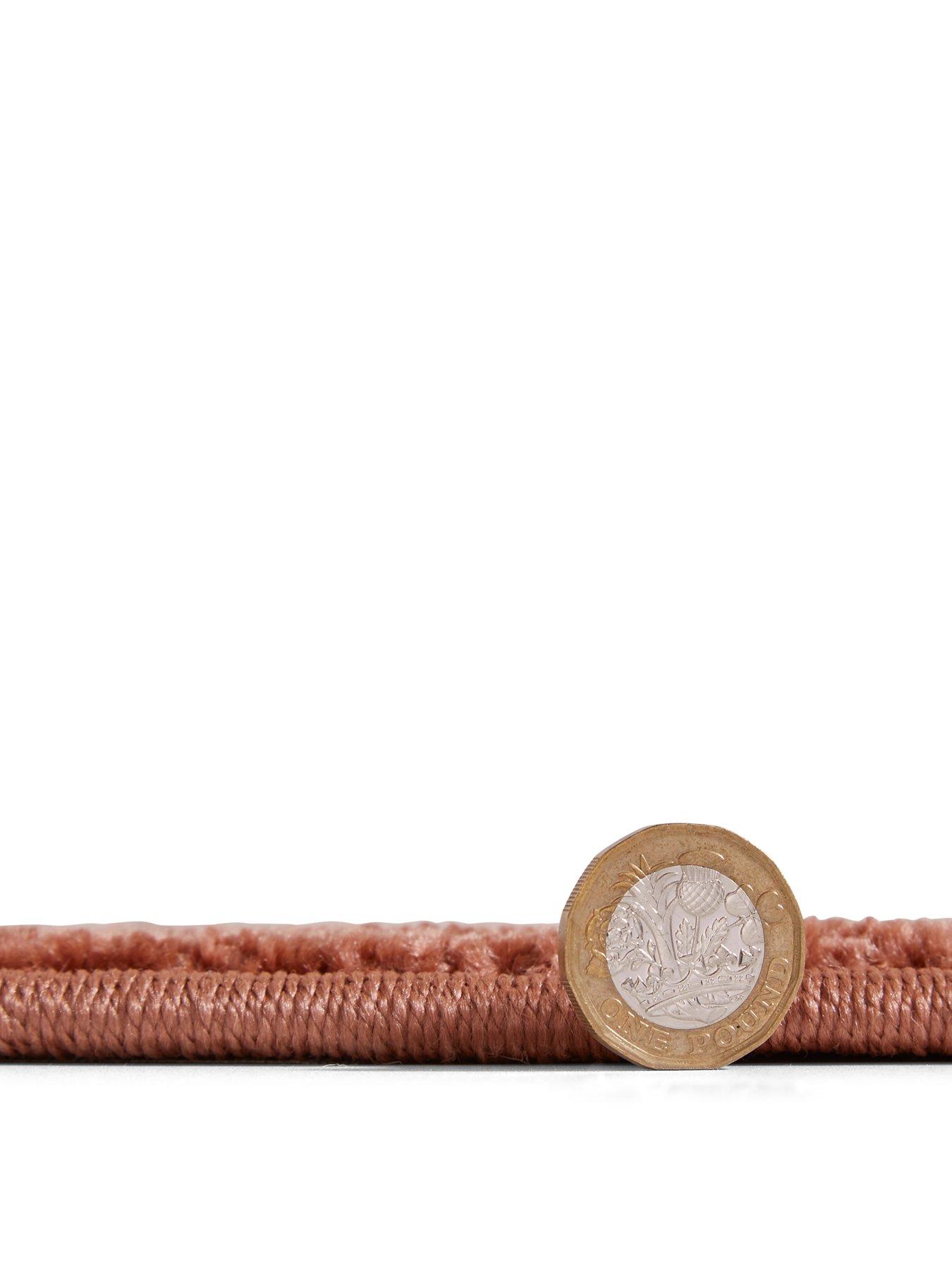 Image 6 of 7 of Catherine Lansfield Linear Curve Terracotta