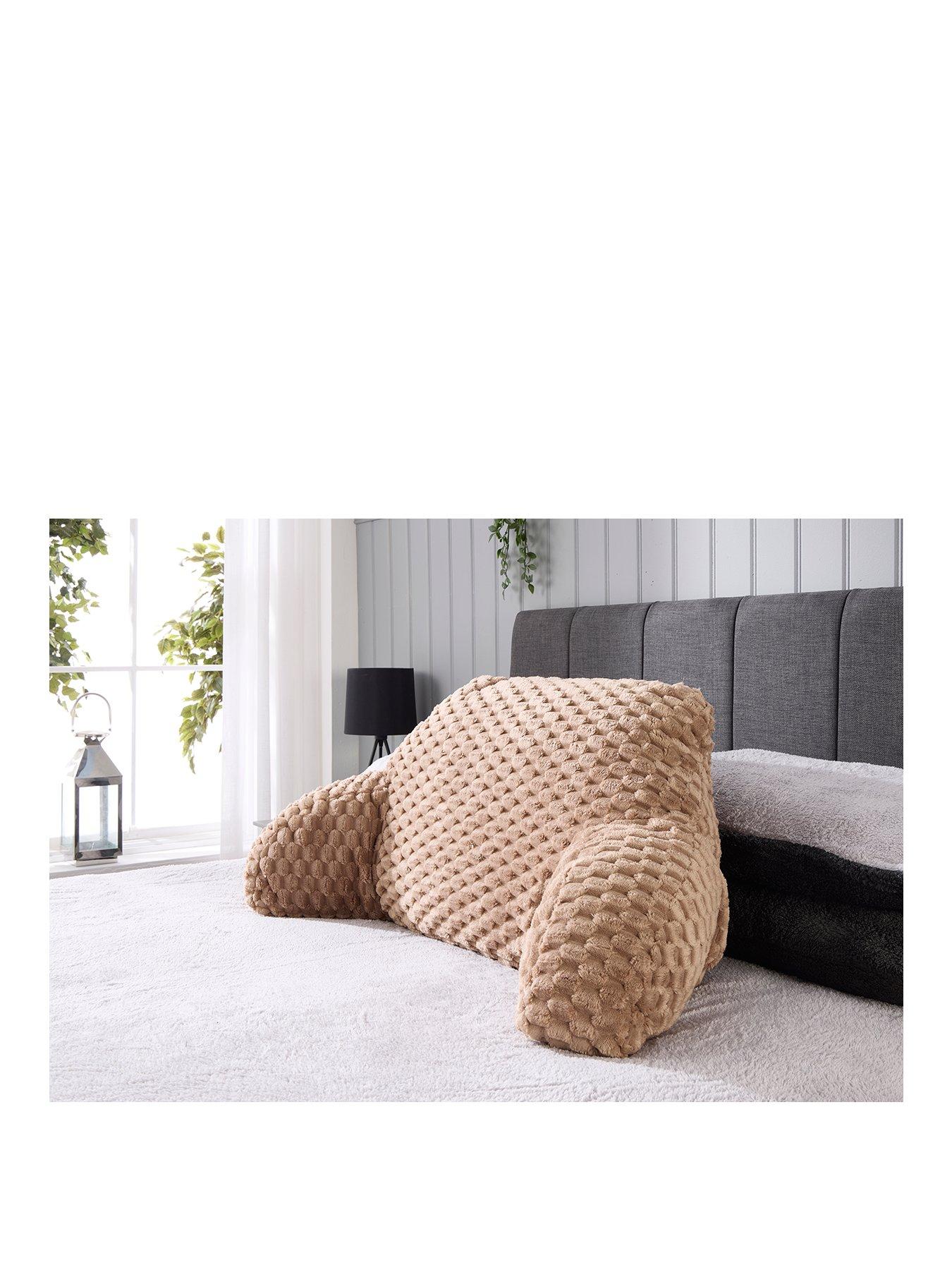 the-very-collection-waffle-cuddle-cushion-brownstillFront