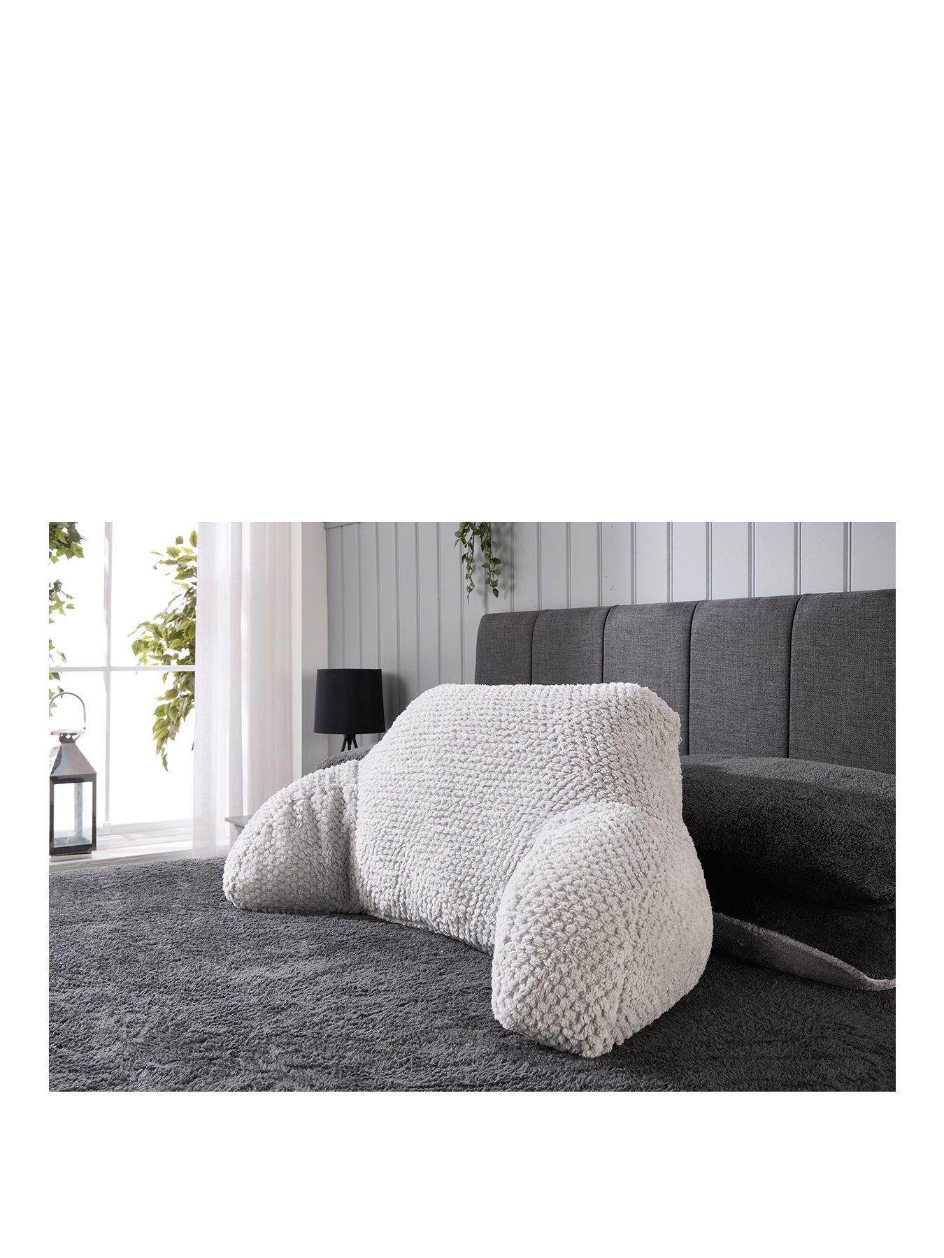 very-home-waffle-cuddle-cushion-greystillFront