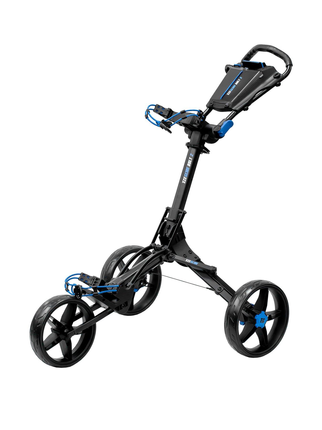 Eze Glide Bolt2 Trolley - Matt Black/Blue