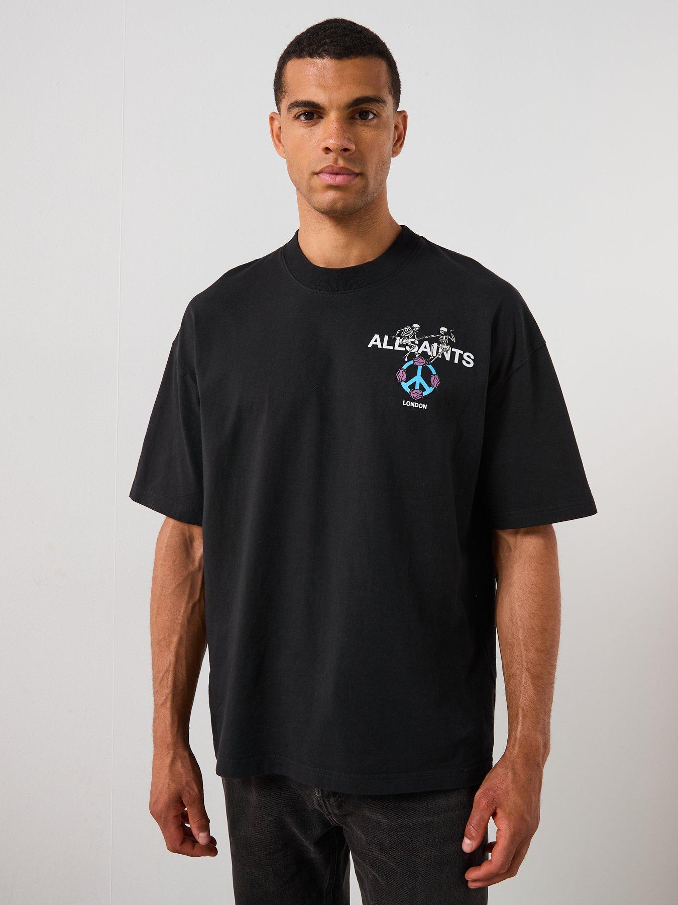 Image 2 of 6 of AllSaints All Saints Reincarnate Short Sleeve T-Shirt - Black