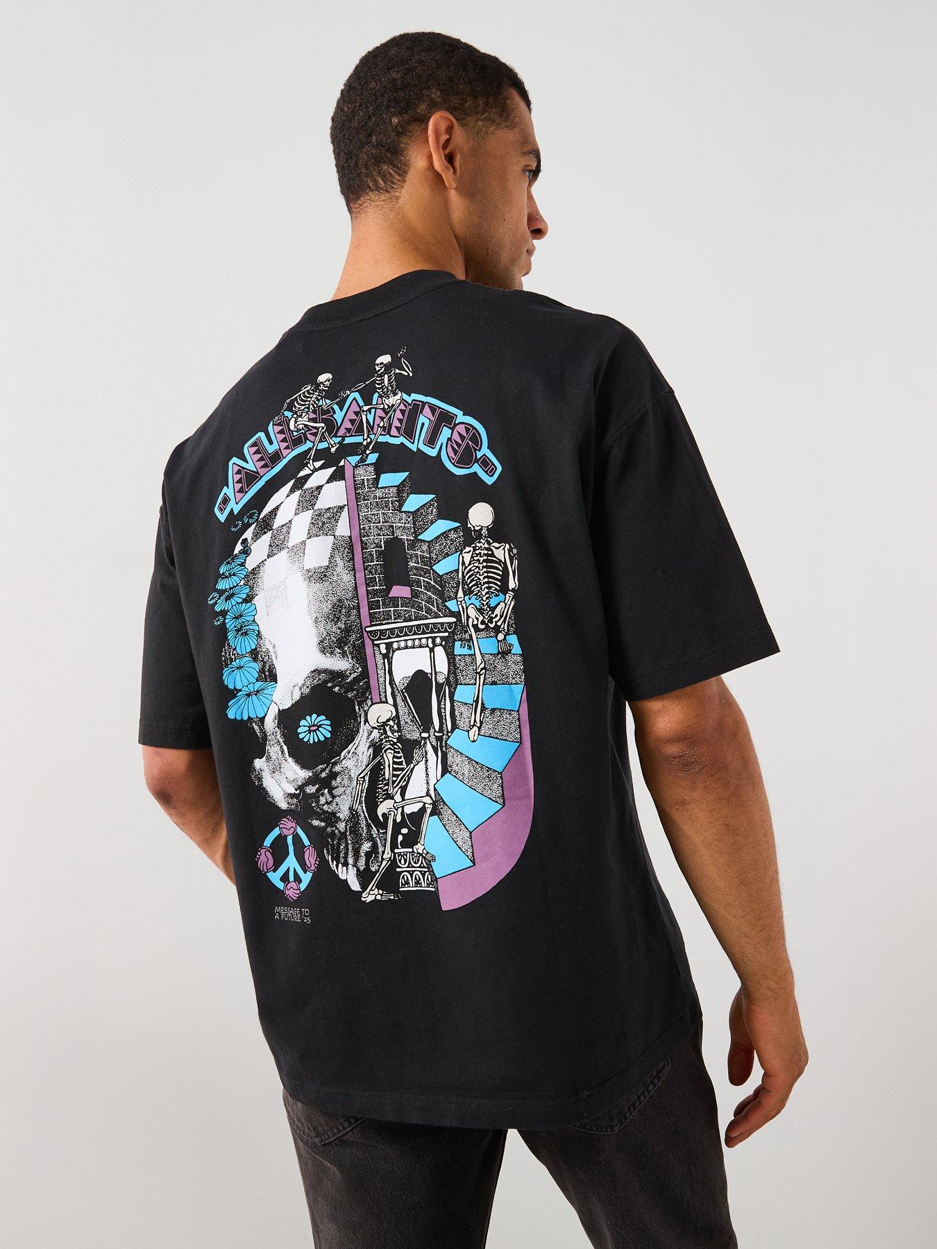 Image 6 of 6 of AllSaints All Saints Reincarnate Short Sleeve T-Shirt - Black