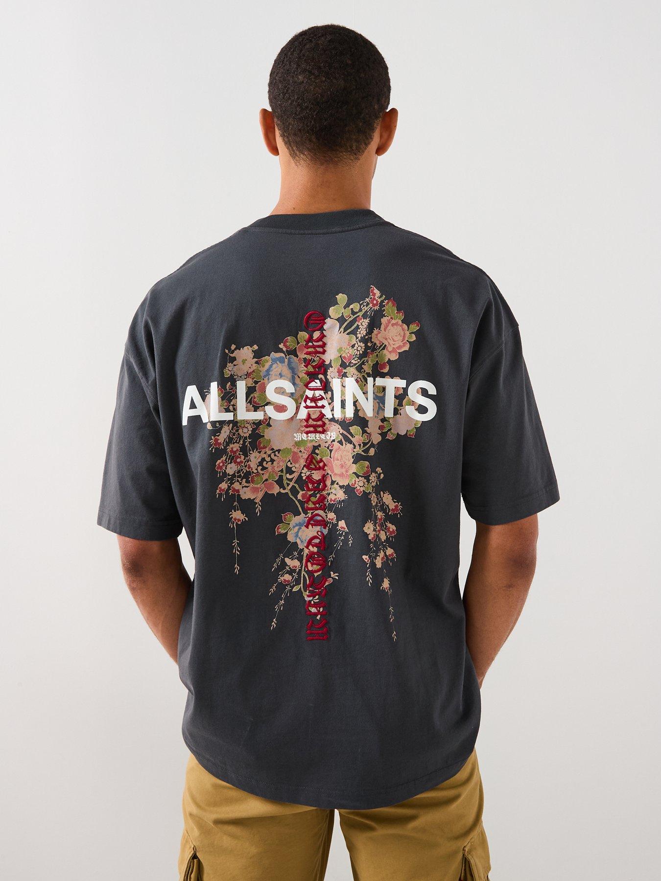 Image 5 of 6 of AllSaints All Saints Back Graphic Short Sleeve T-Shirt - Black