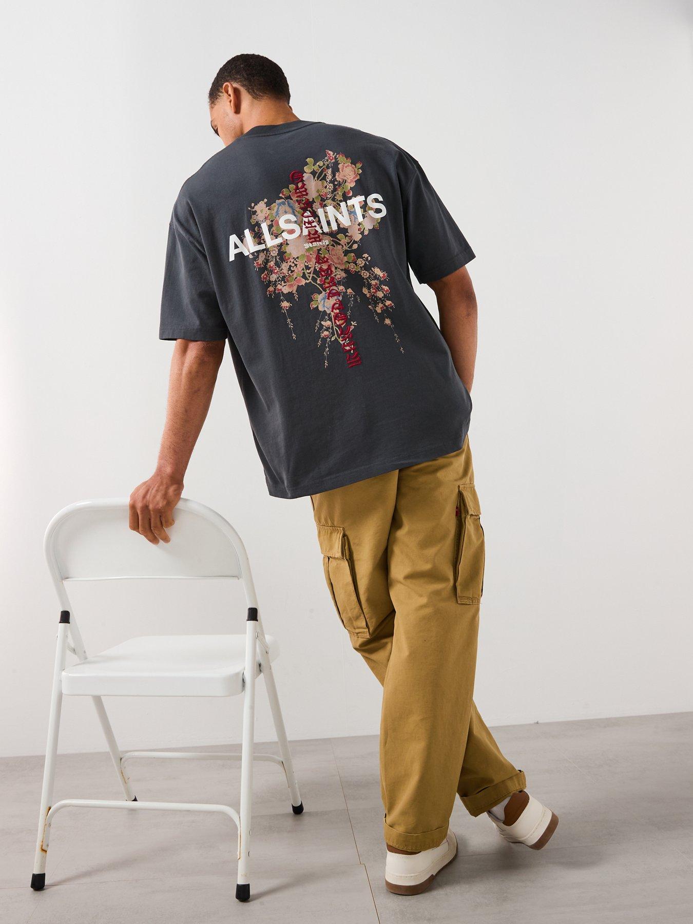 Image 6 of 6 of AllSaints All Saints Back Graphic Short Sleeve T-Shirt - Black