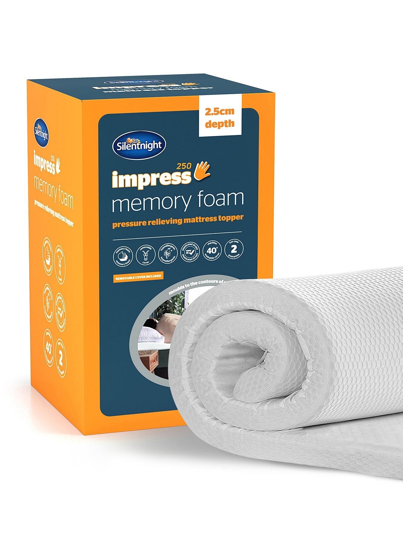 Silentnight Impress 2.5cm Memory Foam Mattress Topper