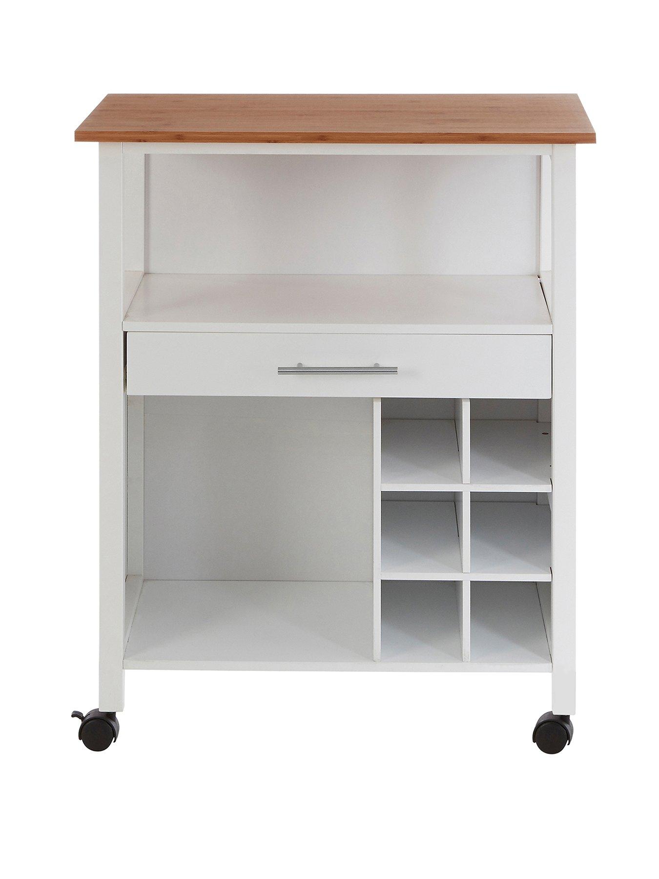 interiors-by-premier-harlow-bamboo-top-1-drawer-kitchen-trolleystillFront