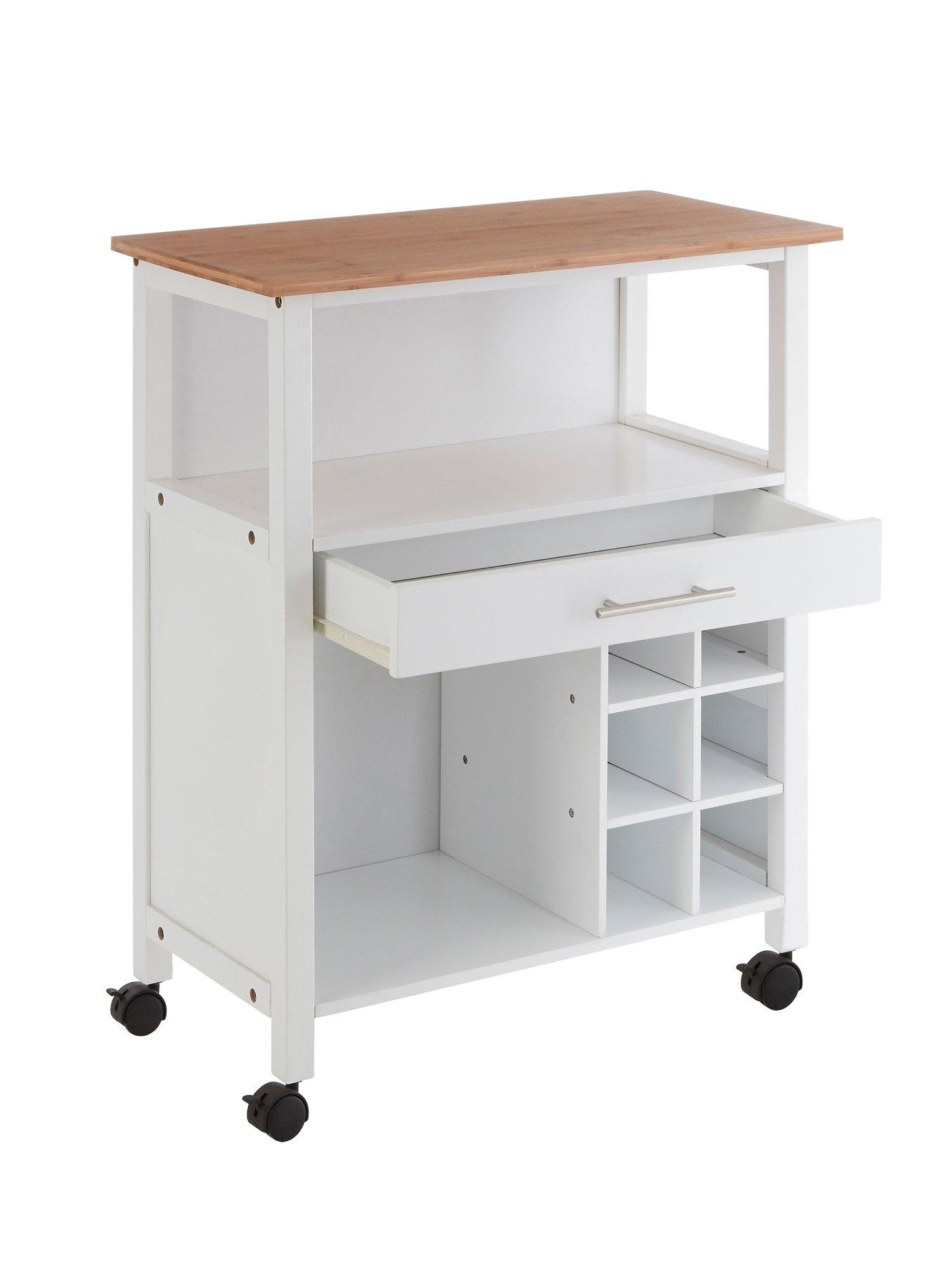 interiors-by-premier-harlow-bamboo-top-1-drawer-kitchen-trolleydetail