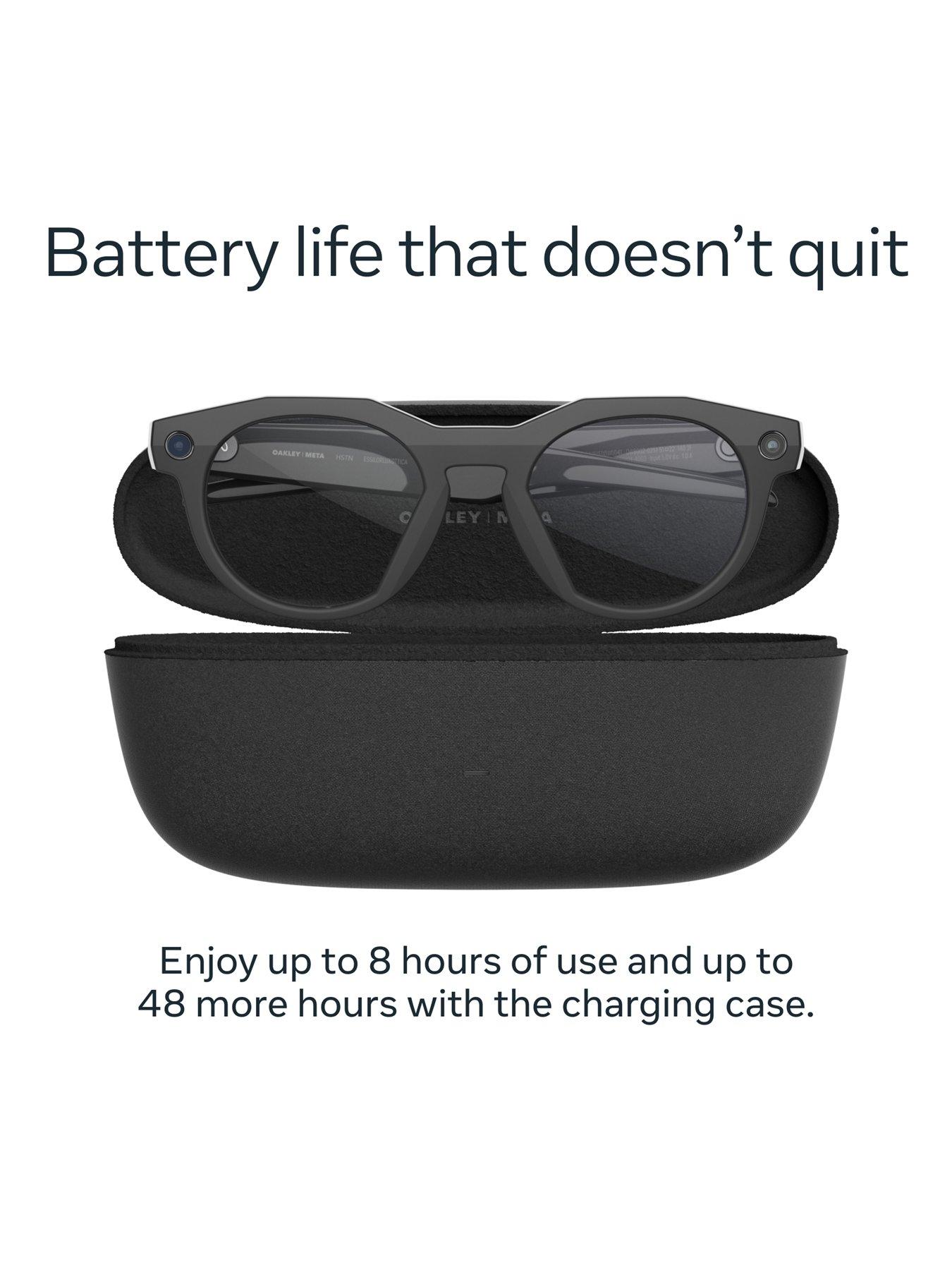 Image 5 of 8 of Oakley Meta HSTN - with Meta AI, Audio, Photo, Video Compatibility - Black, Clear