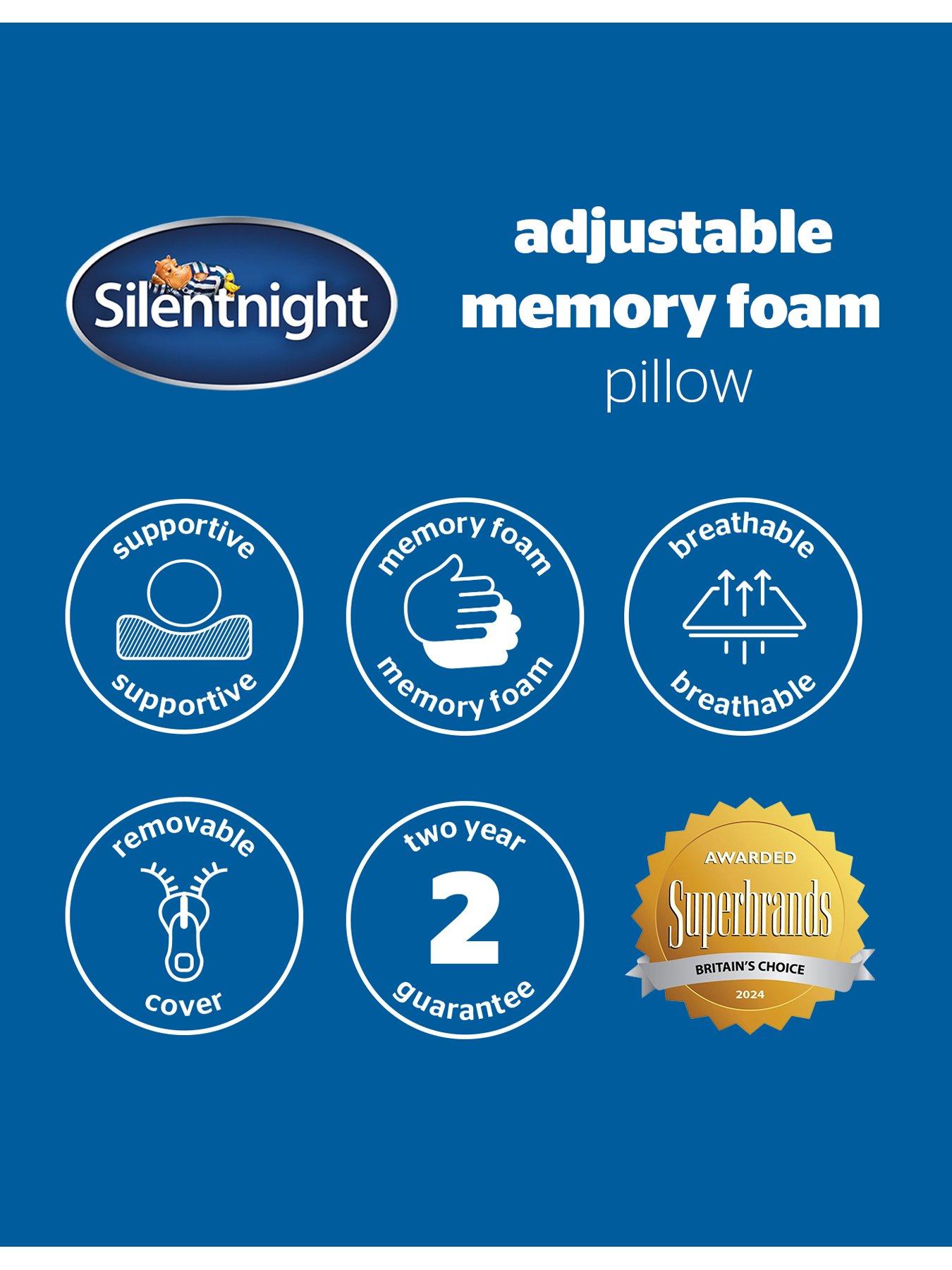 Image 7 of 7 of Silentnight Adjustable Memory Foam Crumb Pillow