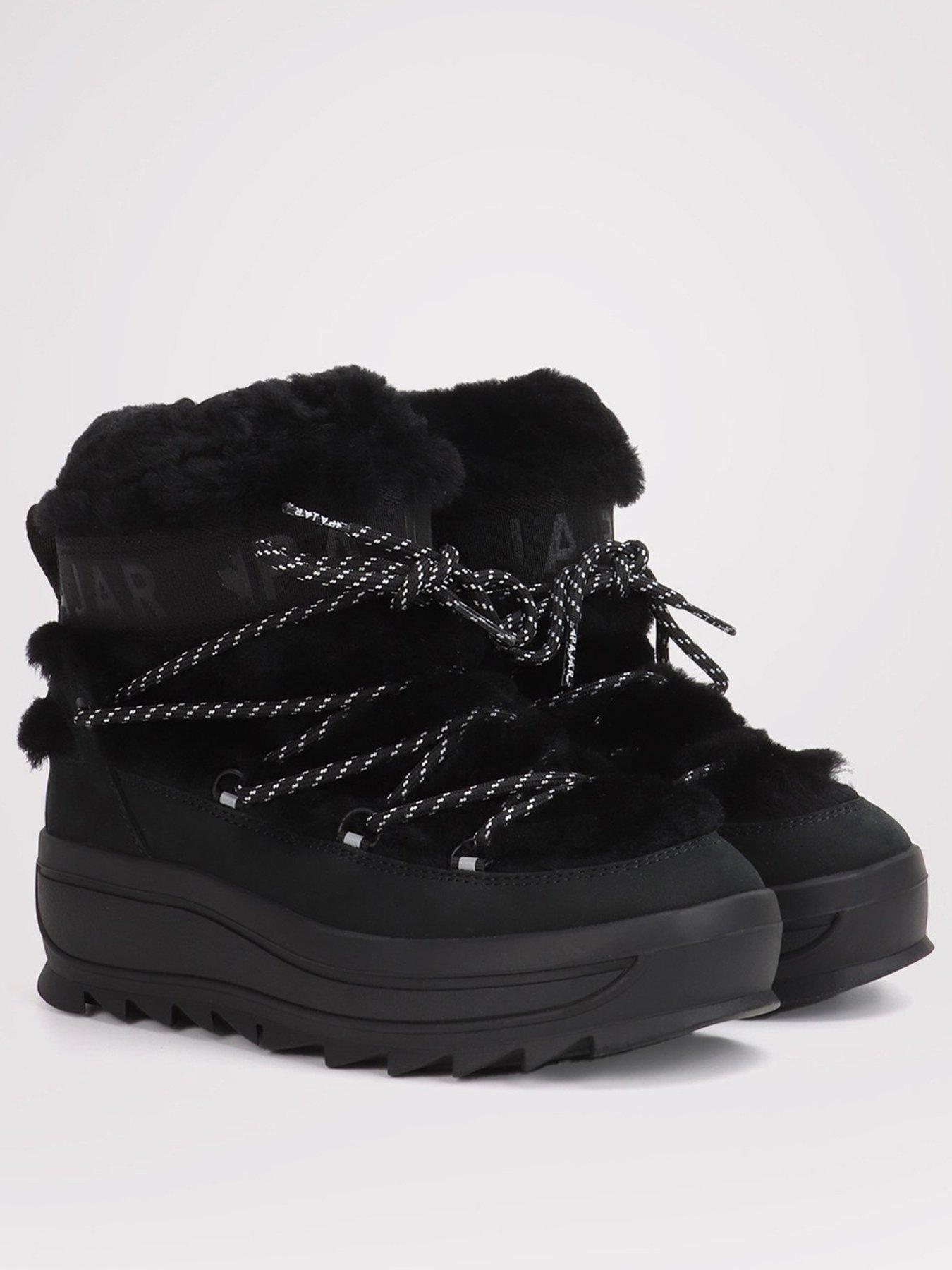 Image 2 of 6 of Pajar Galaxy Mini Fur Snow Boot - Black