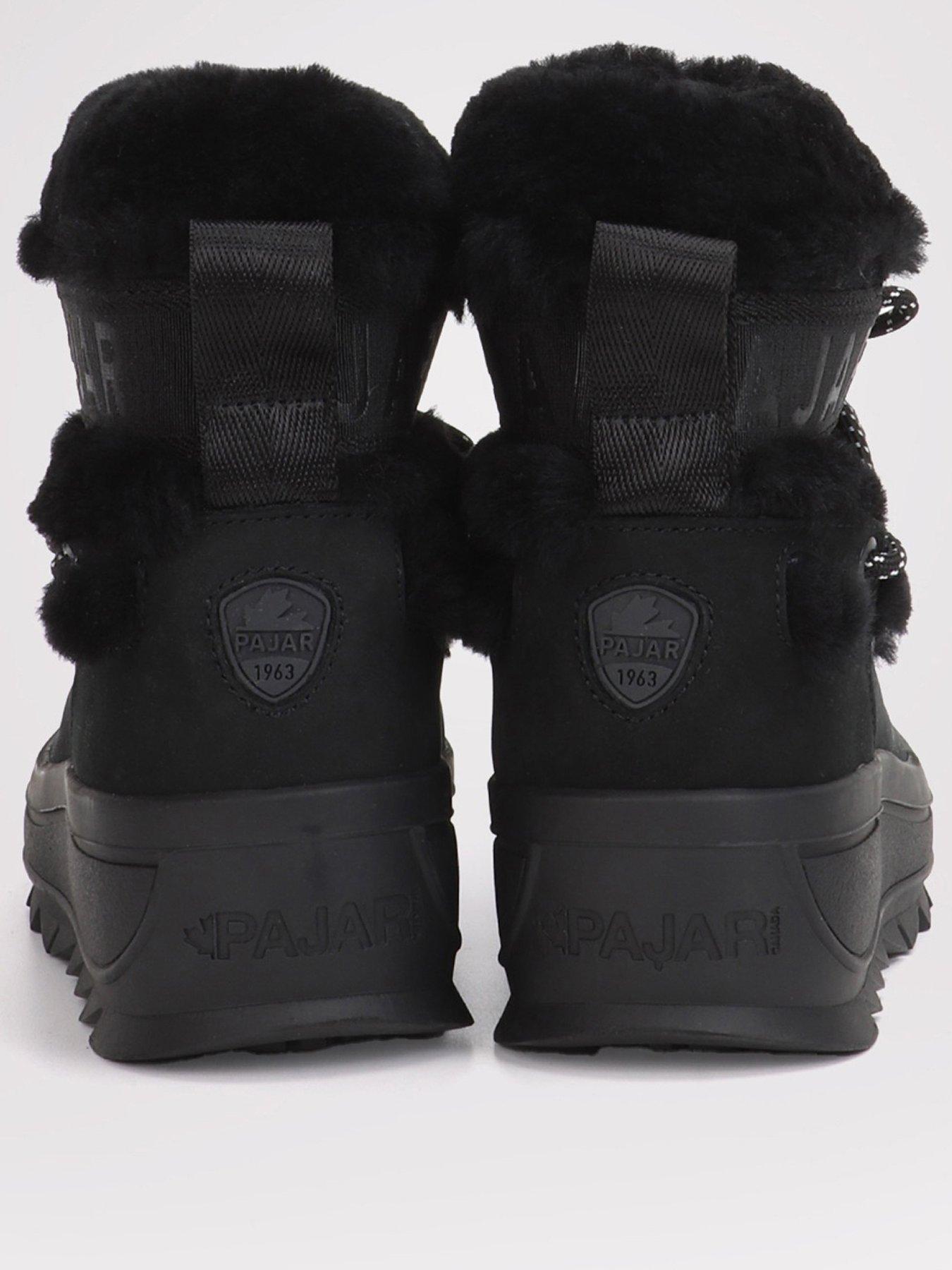 Image 3 of 6 of Pajar Galaxy Mini Fur Snow Boot - Black