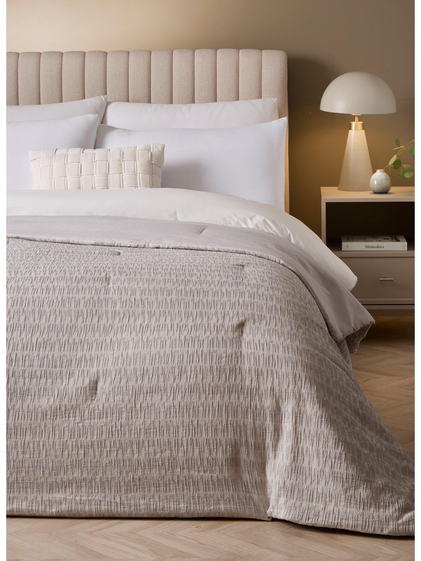 Image 1 of 5 of The Very Collection Cotton Textured Jacquard Bedspread 200x220cm