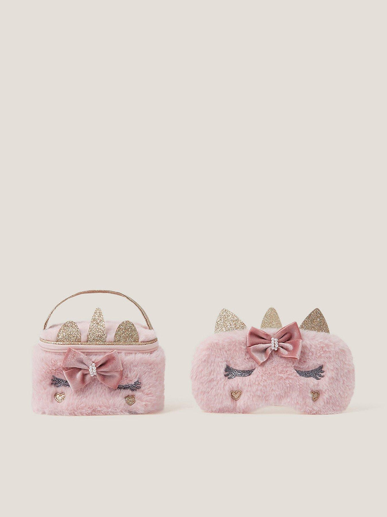 Image 1 of 3 of Monsoon Girls Beau Unicorn Sleep Set - Pink