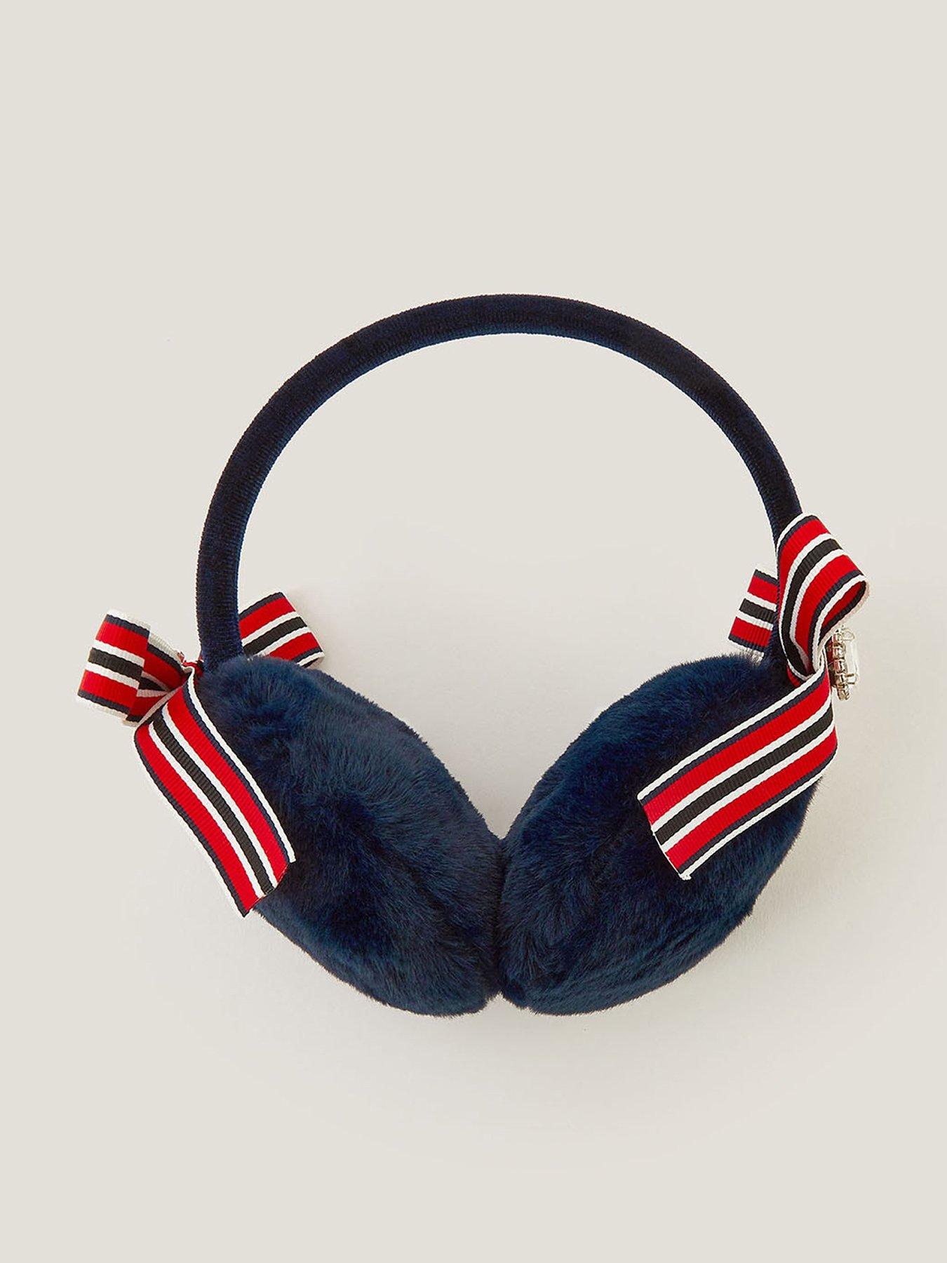 monsoon-girls-smart-bow-earmuffs-navy-one-colour