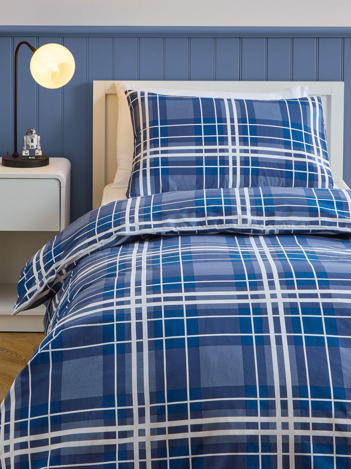 the-very-collection-blue-check-printed-duvet-set