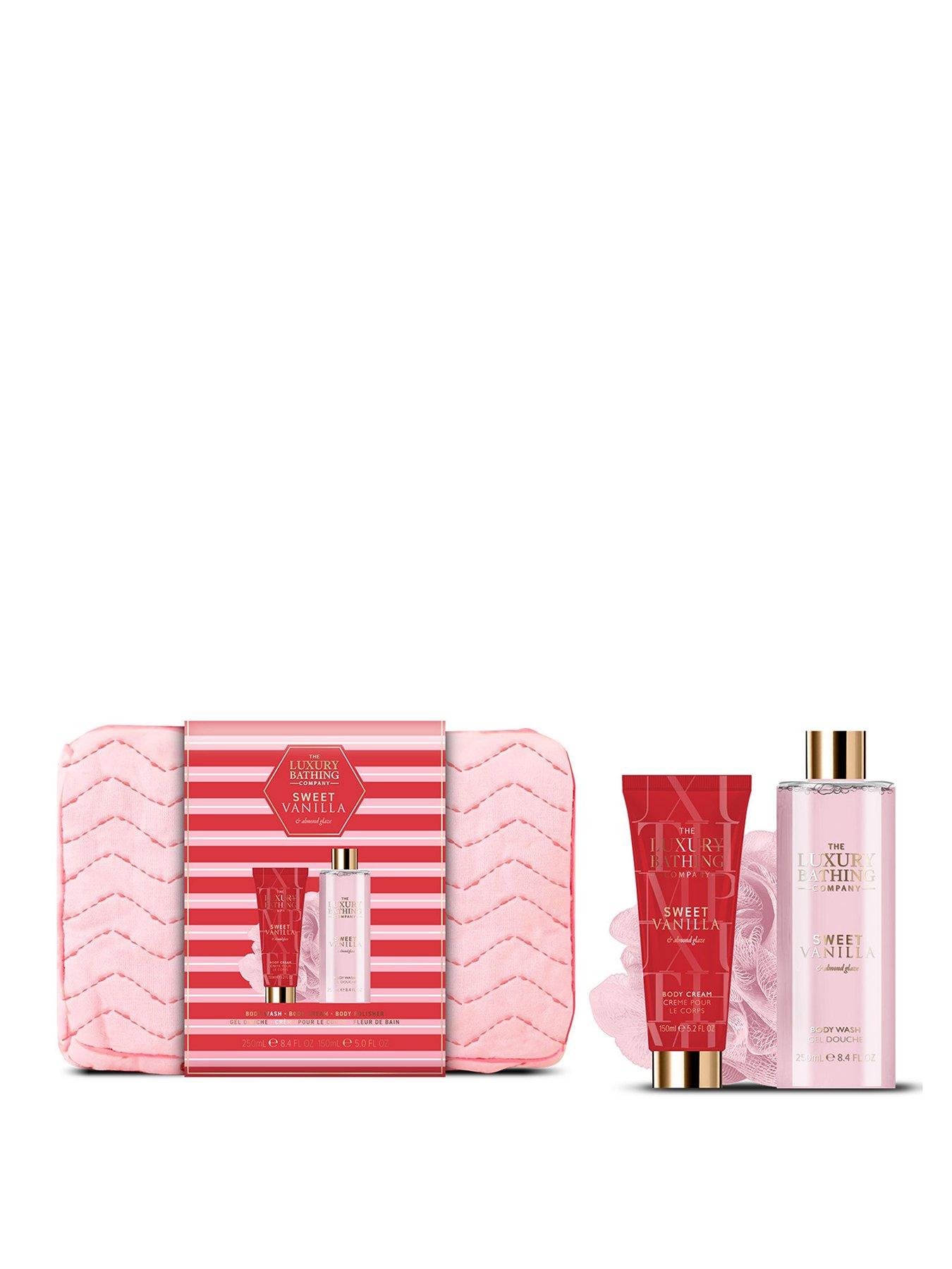 The Luxury Bathing Company Weekend Escape Washbag Set - Sweet Vanilla & Almond Glaze