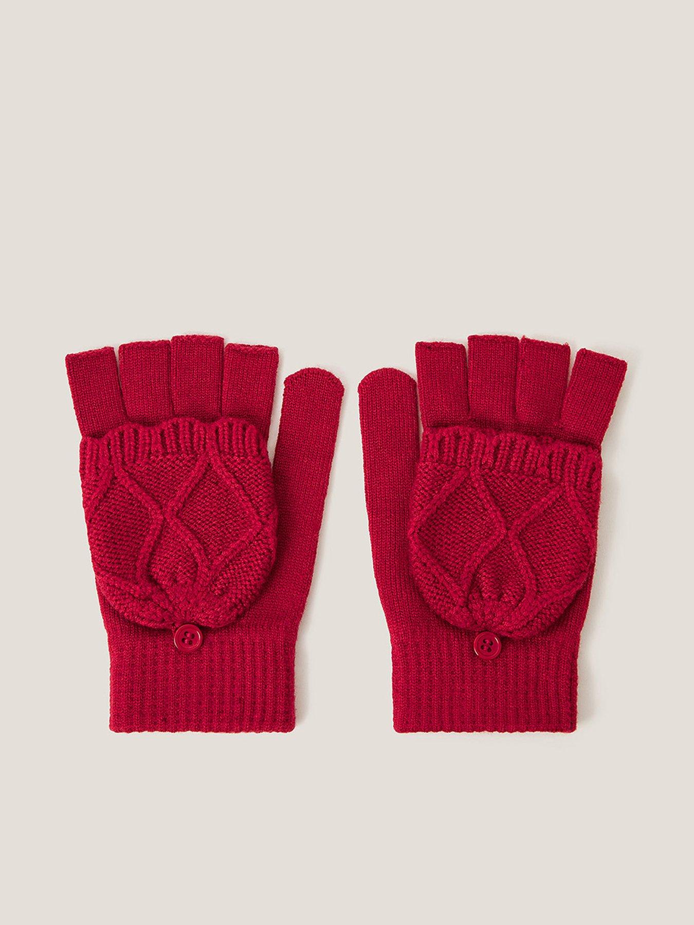 monsoon-girls-criss-cross-gloves-red