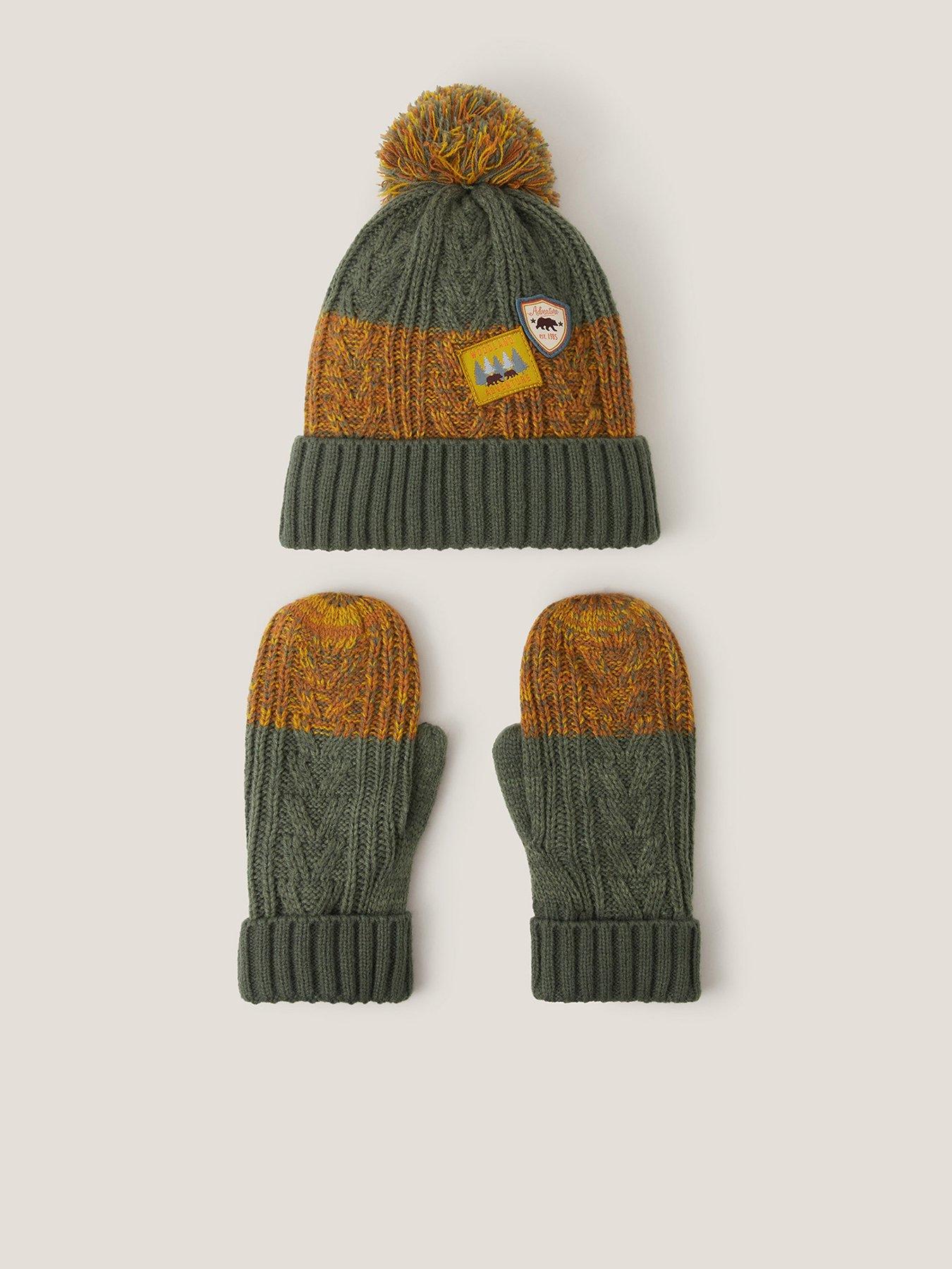 monsoon-boys-adventure-hat-and-mitten-set-brown