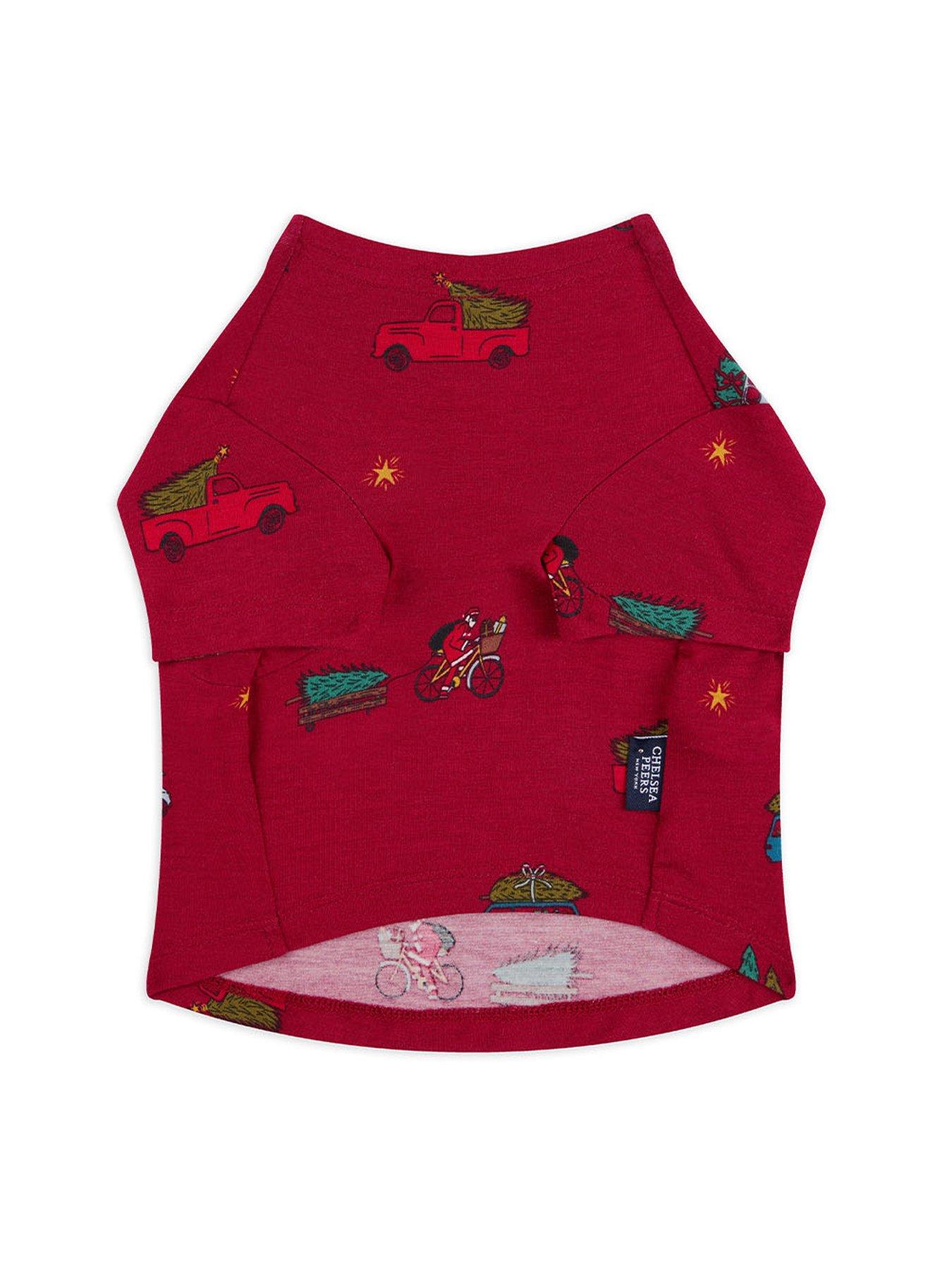 chelsea-peers-ditsy-santa-bike-pet-pyjama-t-shirt-redback