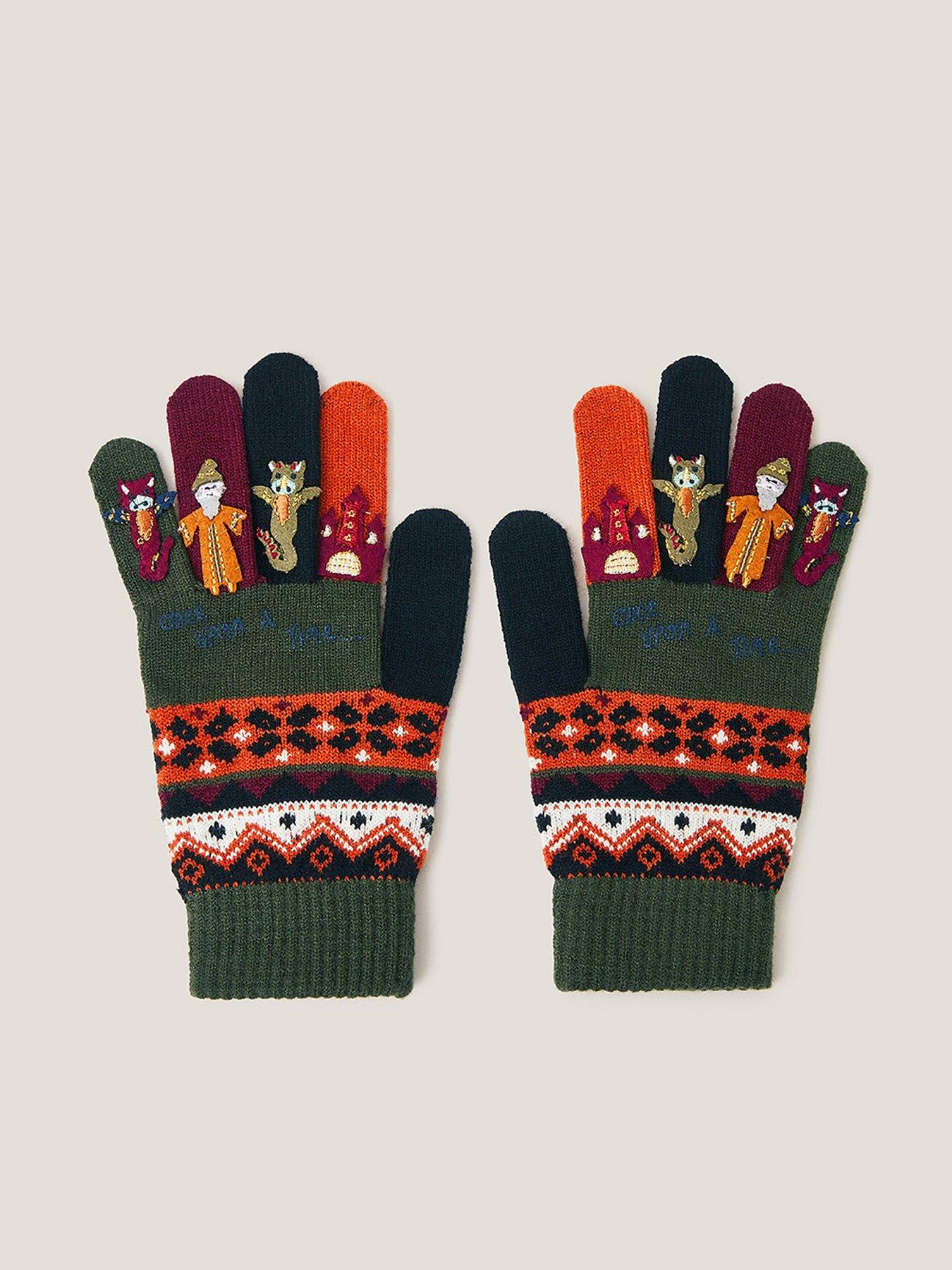 Monsoon Boys Dragon Novelty Gloves - Multi