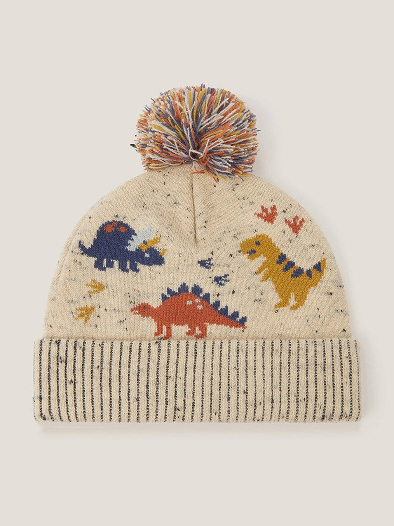 Monsoon Boys Dinosaur Nep Hat - Beige