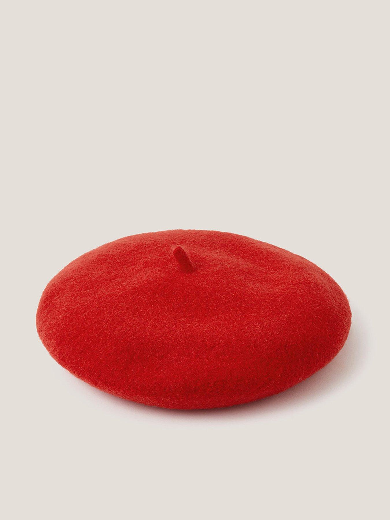 monsoon-girls-beret-red