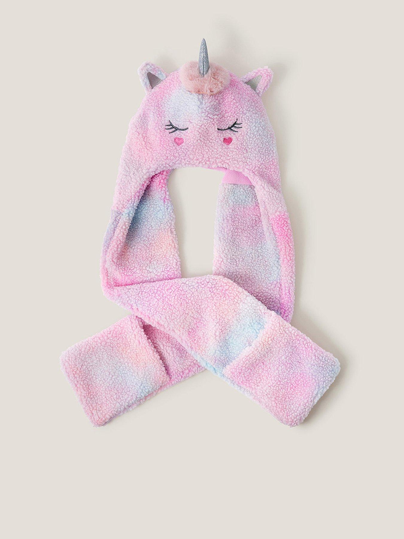 Monsoon Girls Marble Unicorn Hat Scarf - Multi