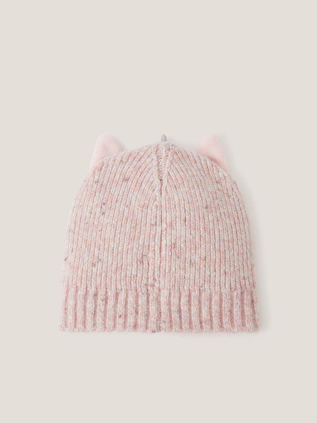 Image 2 of 3 of Monsoon Girls Novelty Unicorn Hat - Pink