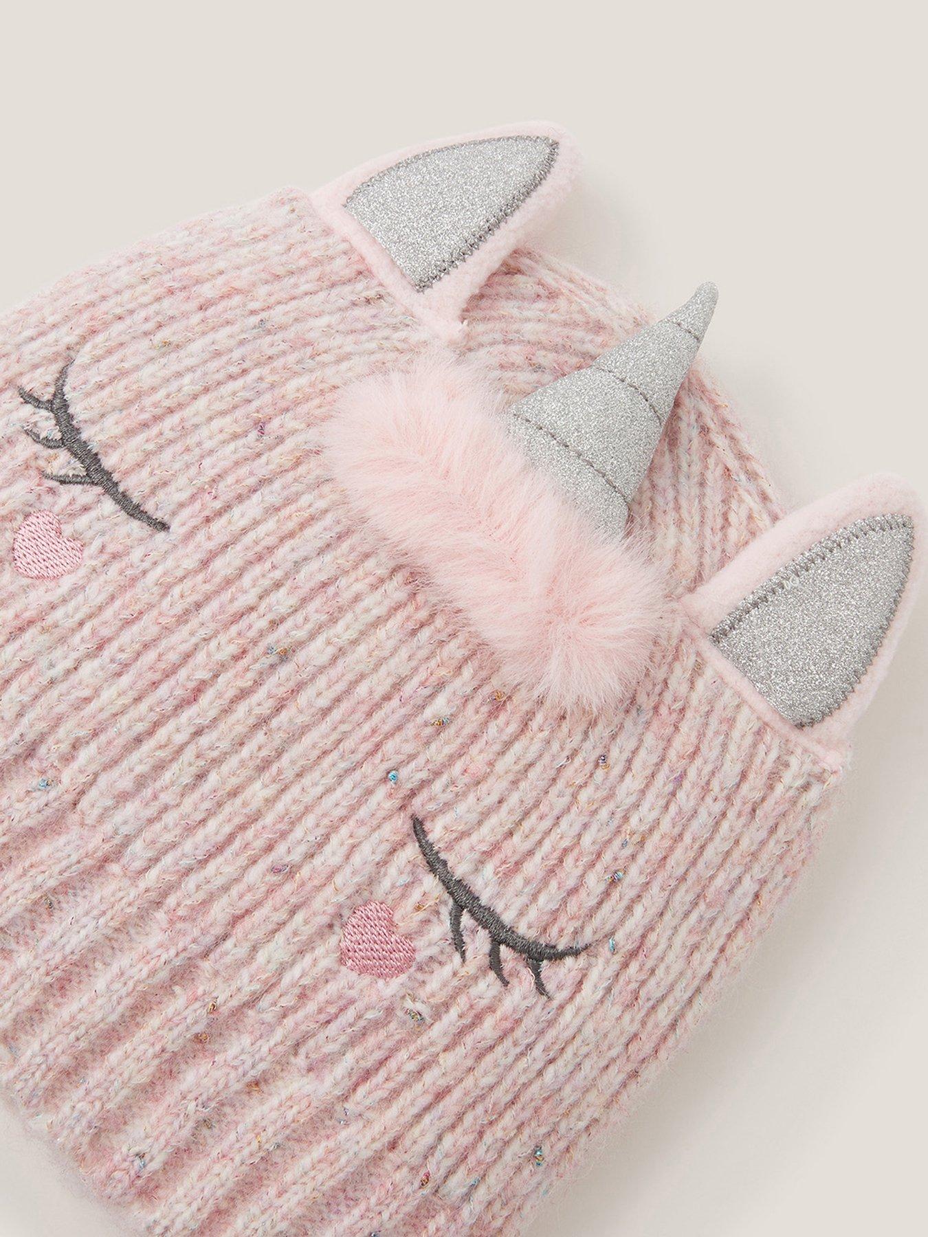 Image 3 of 3 of Monsoon Girls Novelty Unicorn Hat - Pink