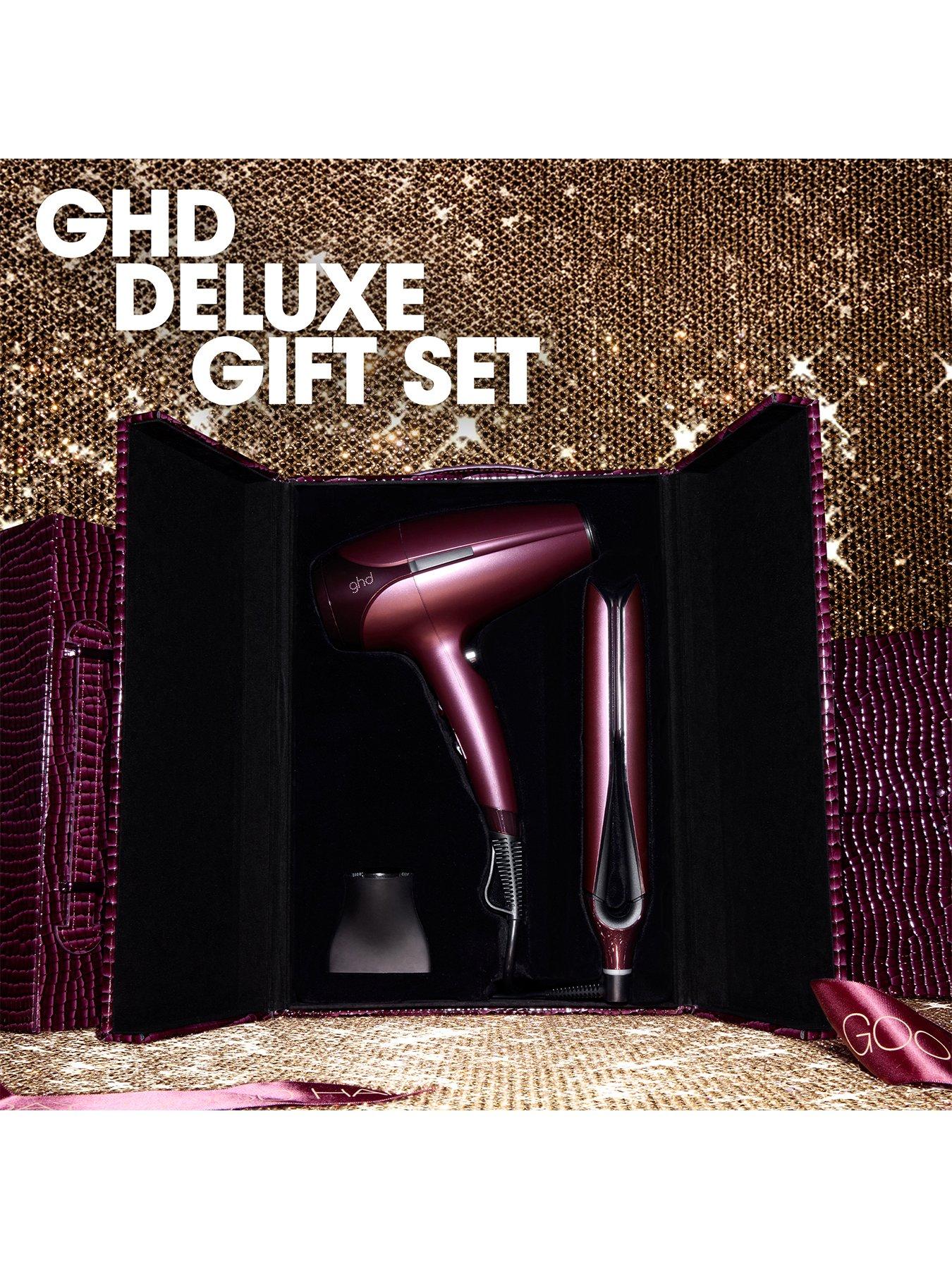 Image 3 of 6 of ghd ghd Deluxe Gift Set - Chronos Hair Straightener &amp; Helios Hair Dryer in Cherry Chic