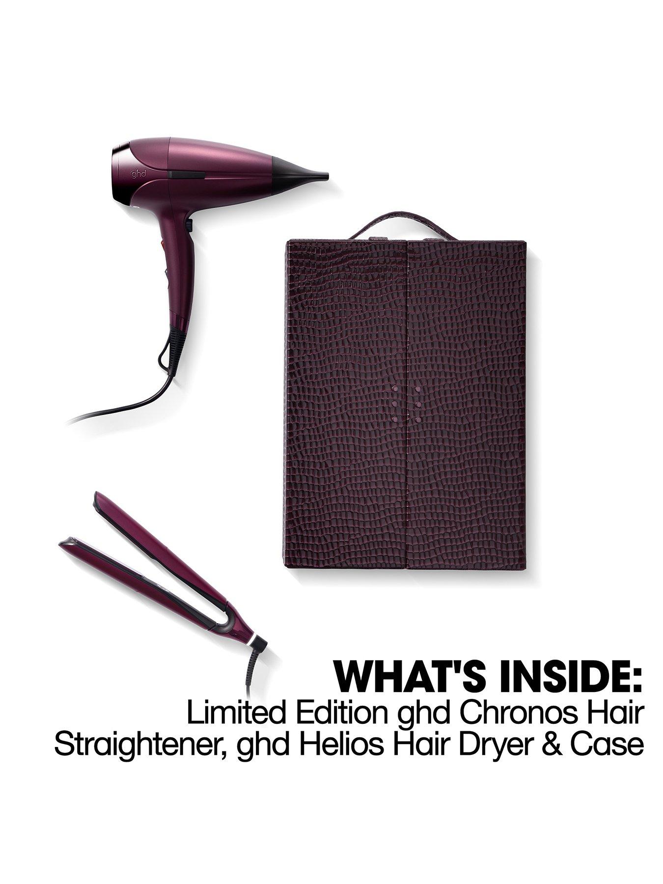 Image 4 of 6 of ghd ghd Deluxe Gift Set - Chronos Hair Straightener &amp; Helios Hair Dryer in Cherry Chic