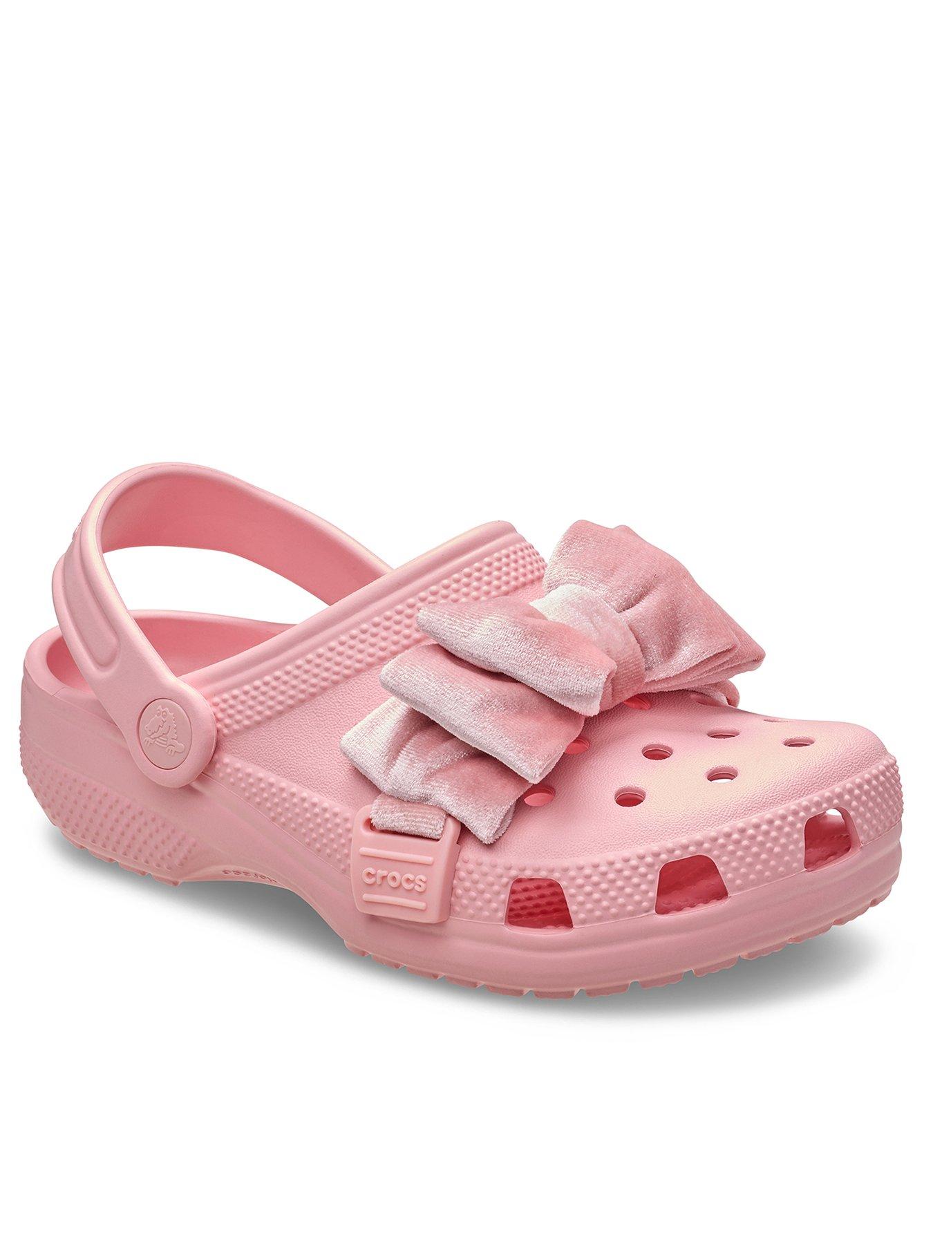 crocs-classic-bow-clog-k-pink