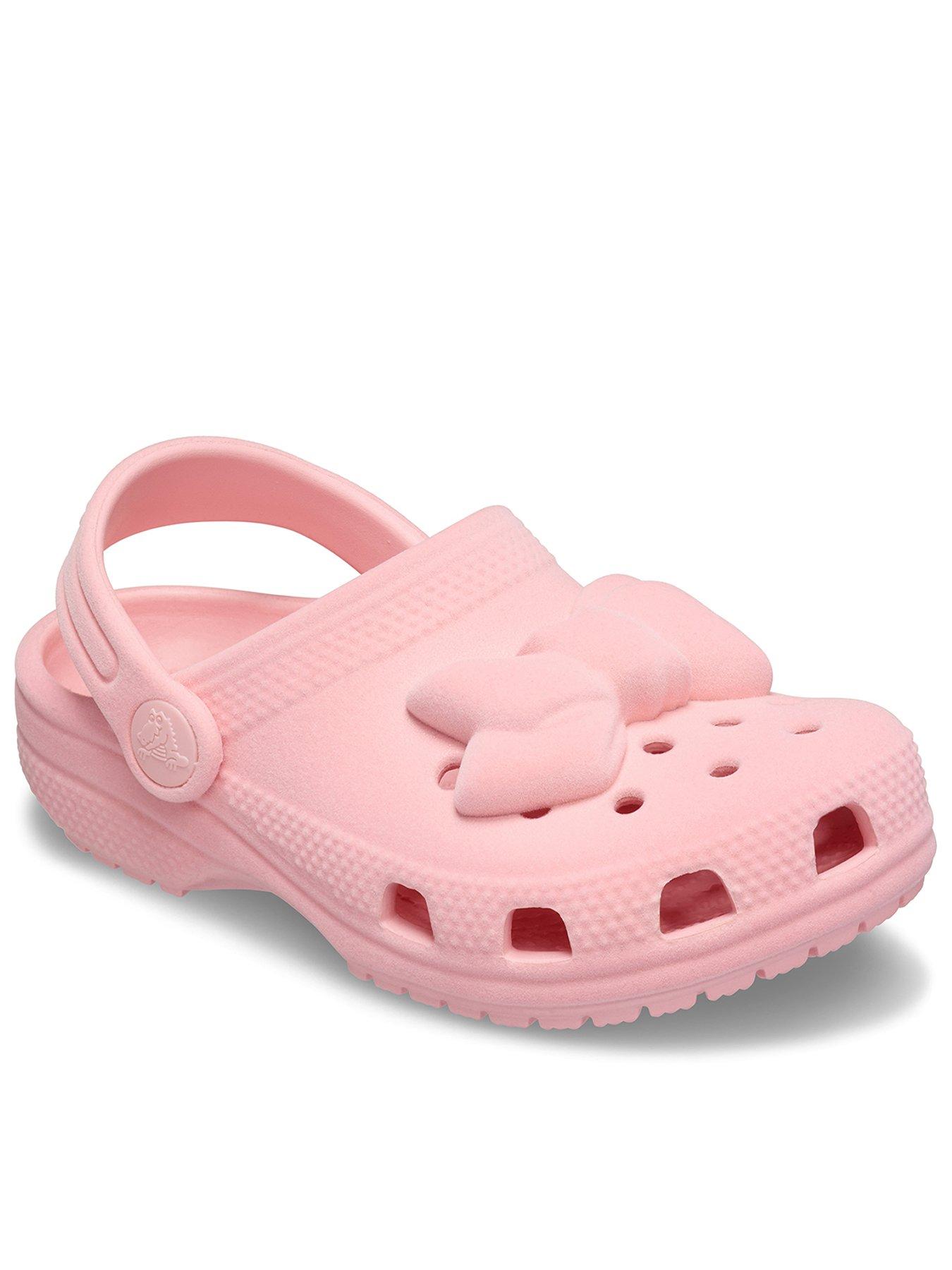 Crocs Classic Velvet Bow Clog T - Pink
