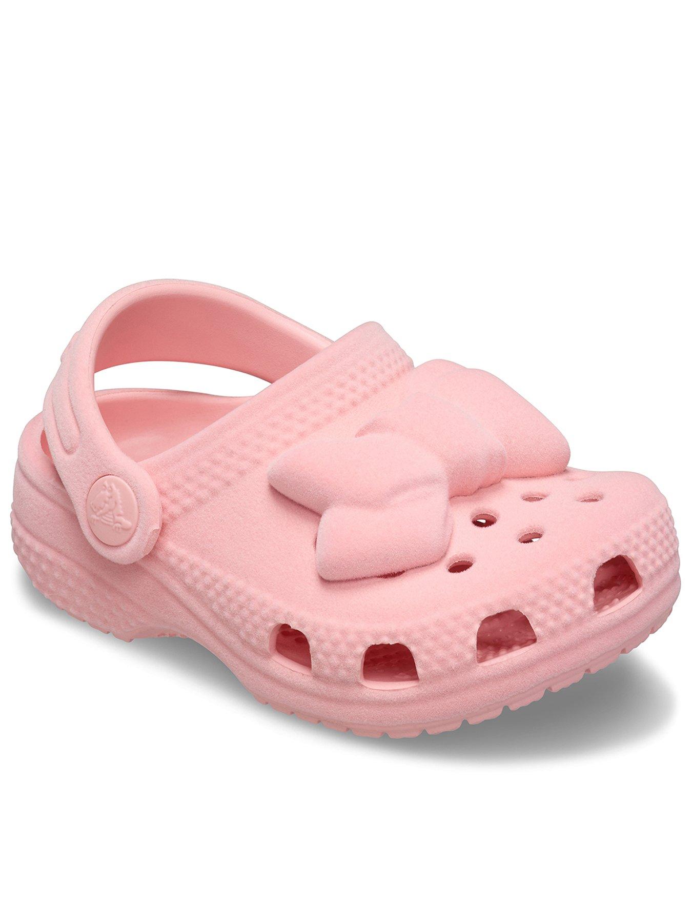 crocs-littles-velvet-bow-pink