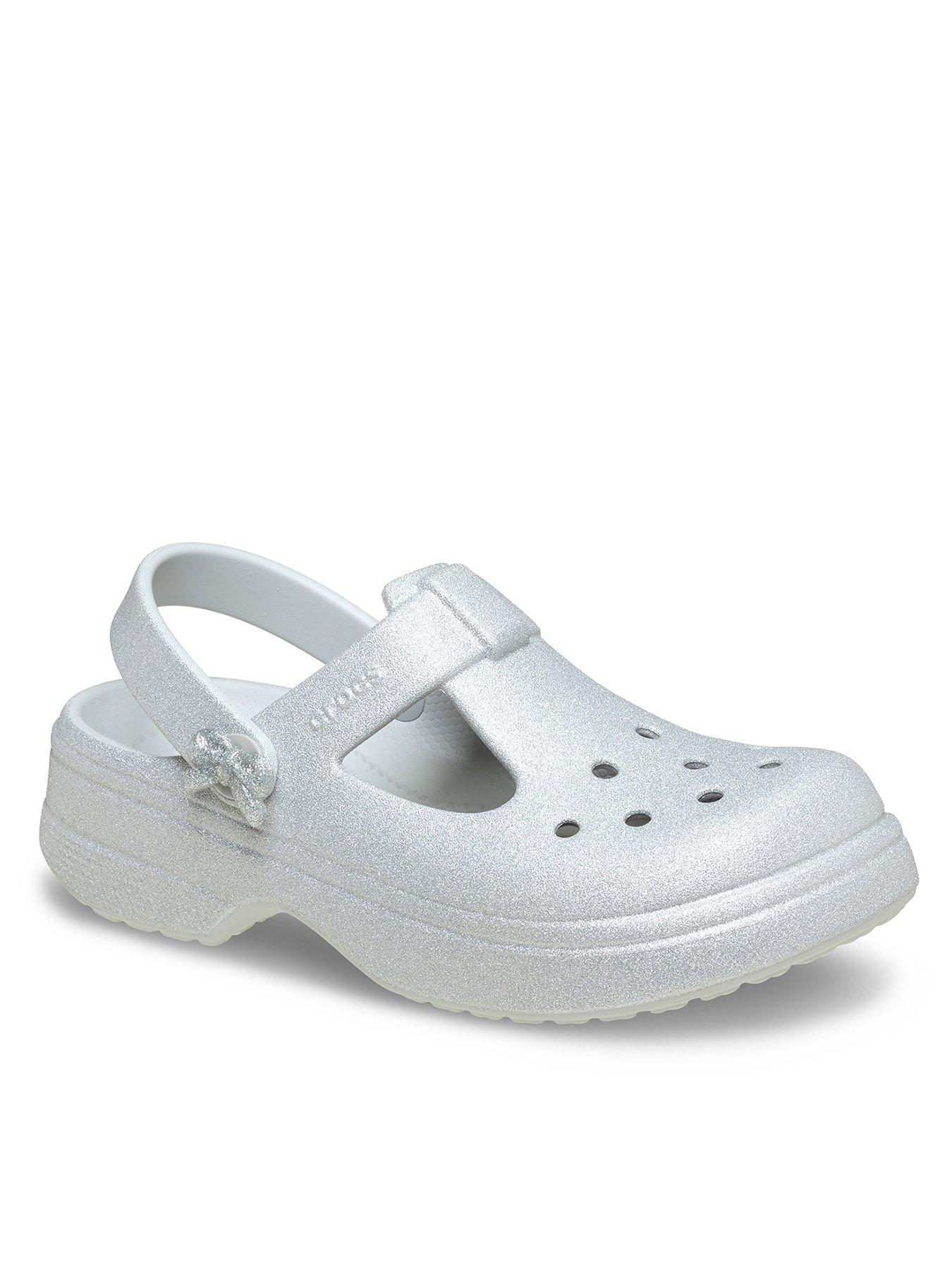 crocs-classic-mary-jane-bow-glitter-clog-greystillFront
