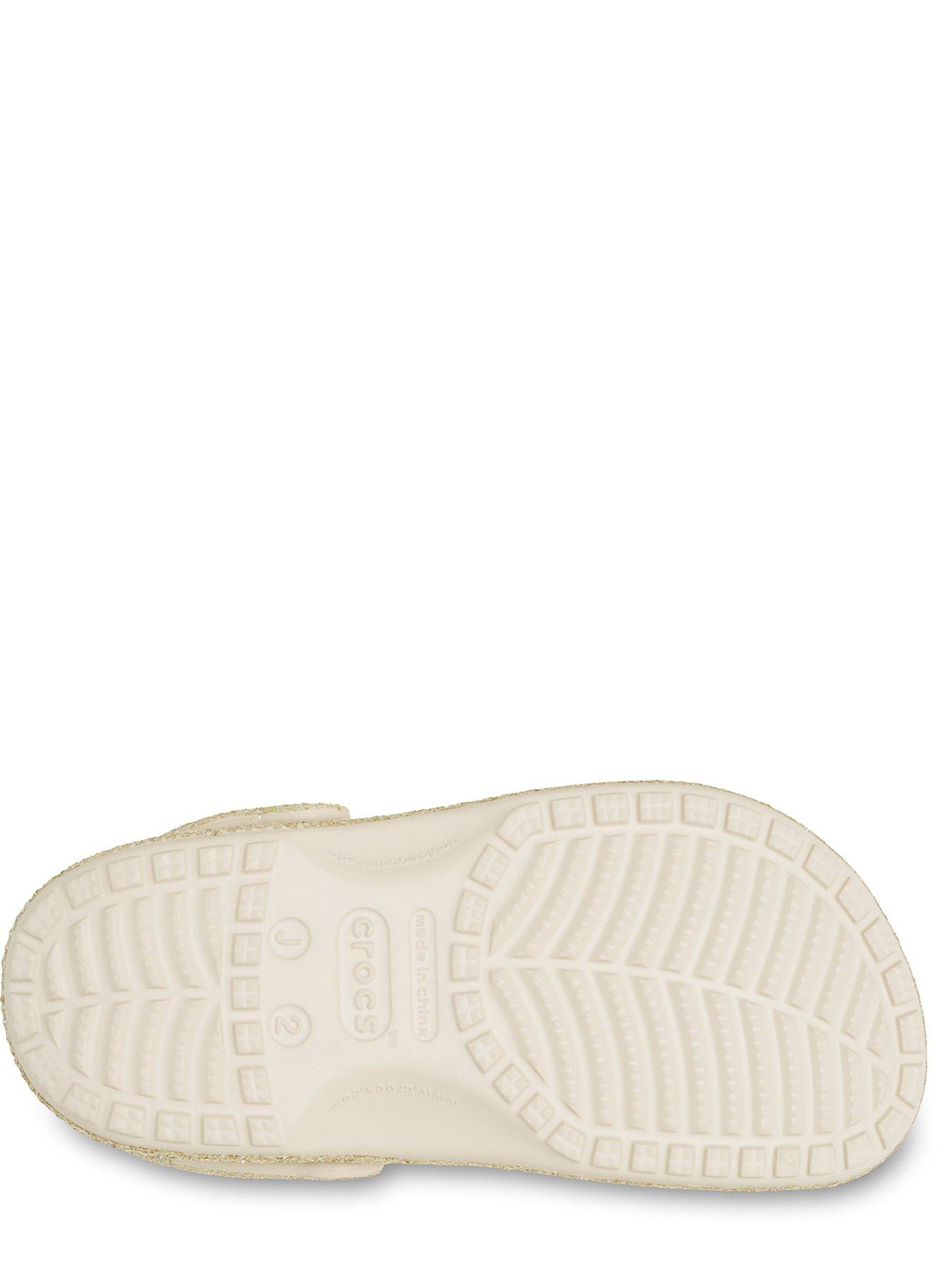 Image 5 of 6 of Crocs Kids Classic Chunky Glitter Clog - Sandstone