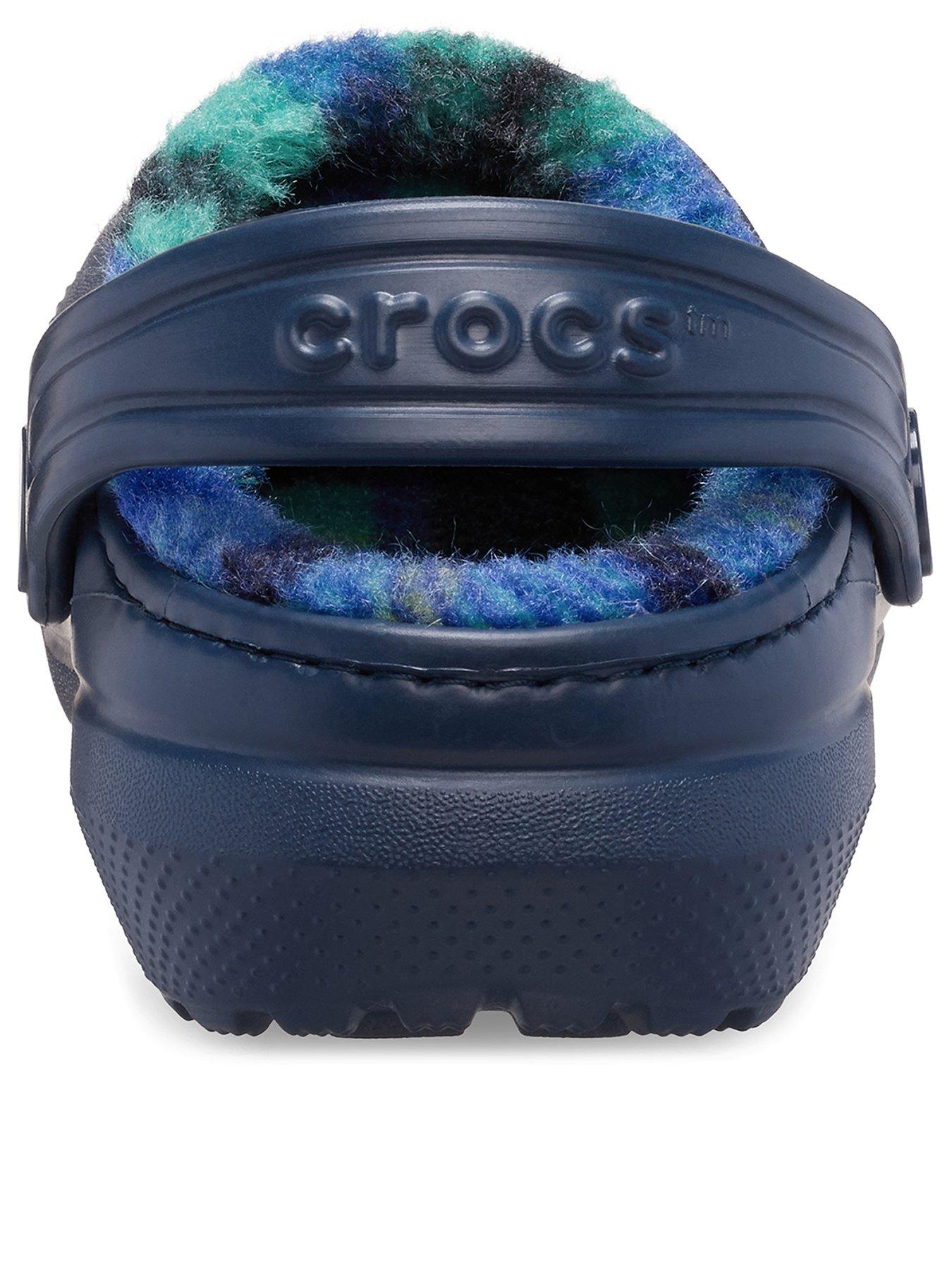 Image 3 of 6 of Crocs Classic Lined Bold Check Clog - Blue