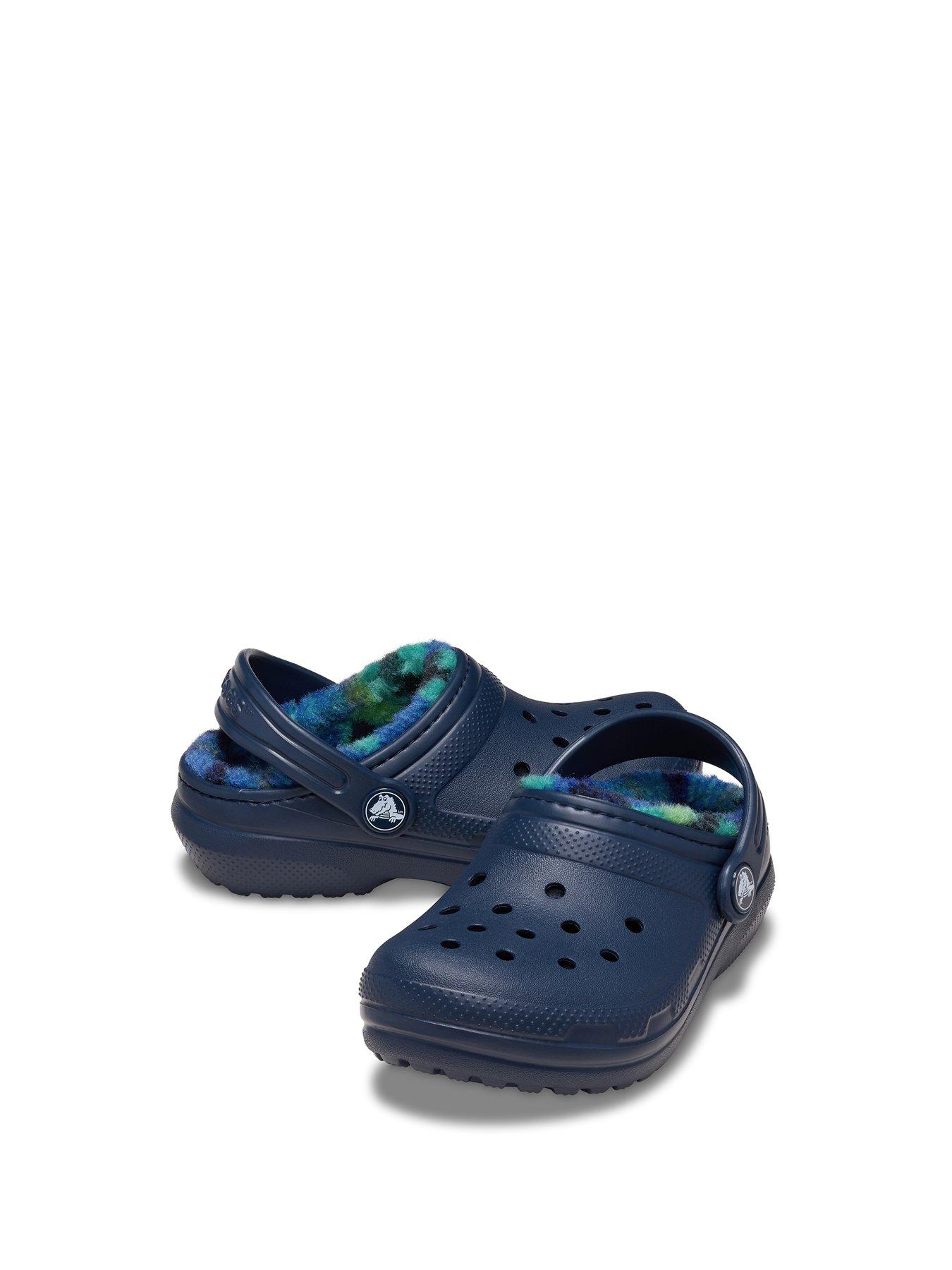 Image 6 of 6 of Crocs Classic Lined Bold Check Clog - Blue