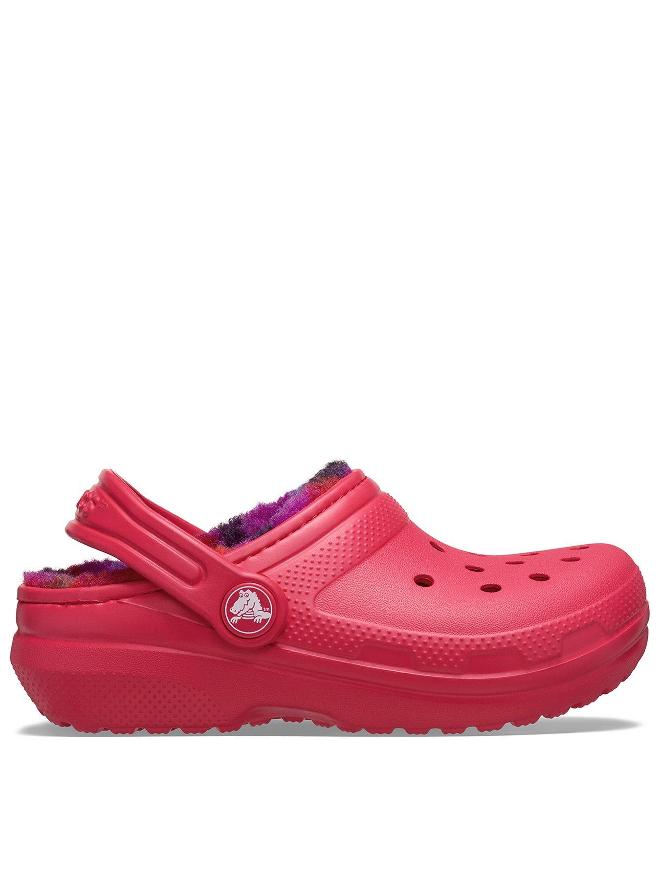 crocs-classic-lined-bold-check-clognbsp--redfront