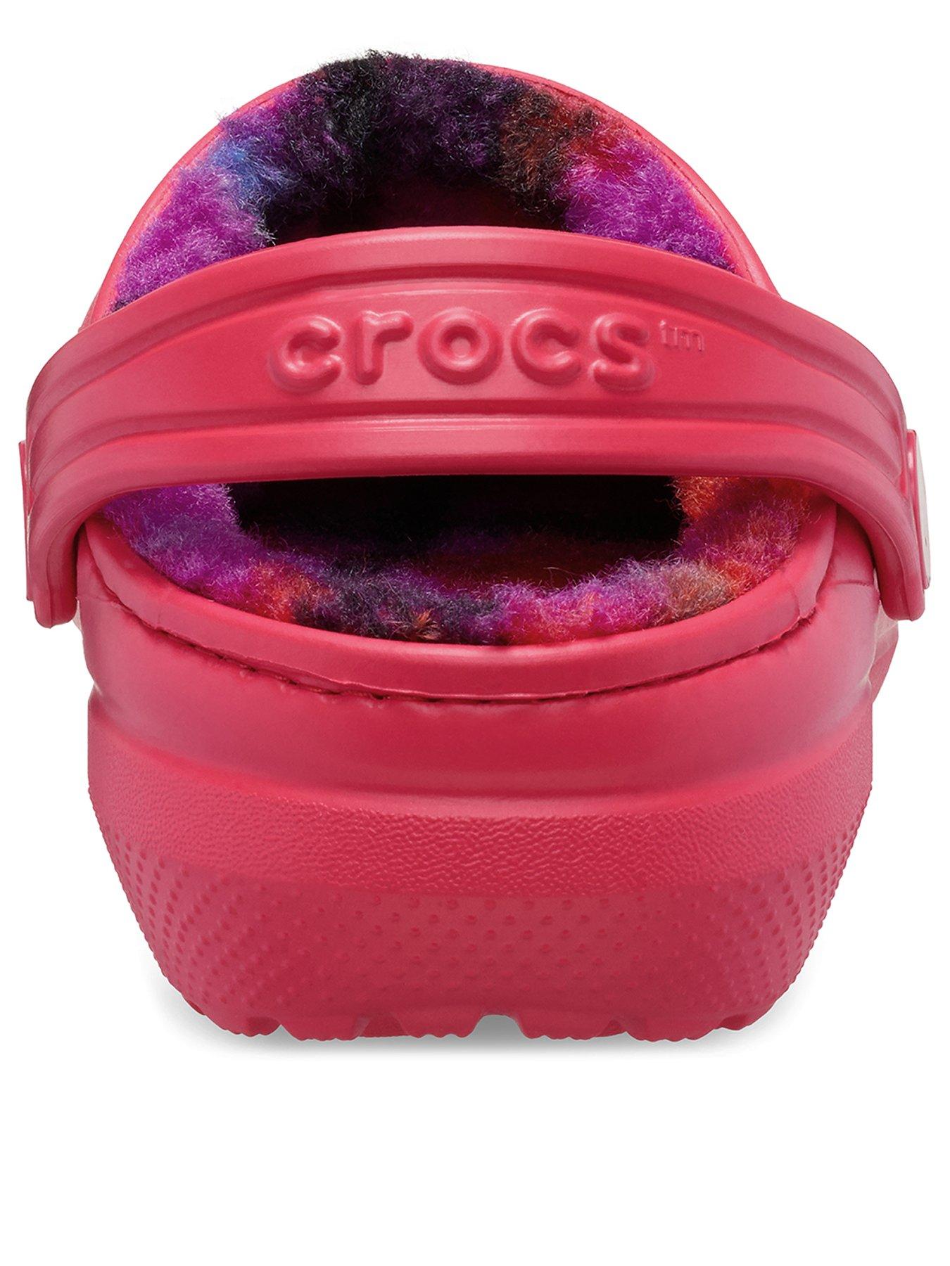 crocs-classic-lined-bold-check-clognbsp--redback
