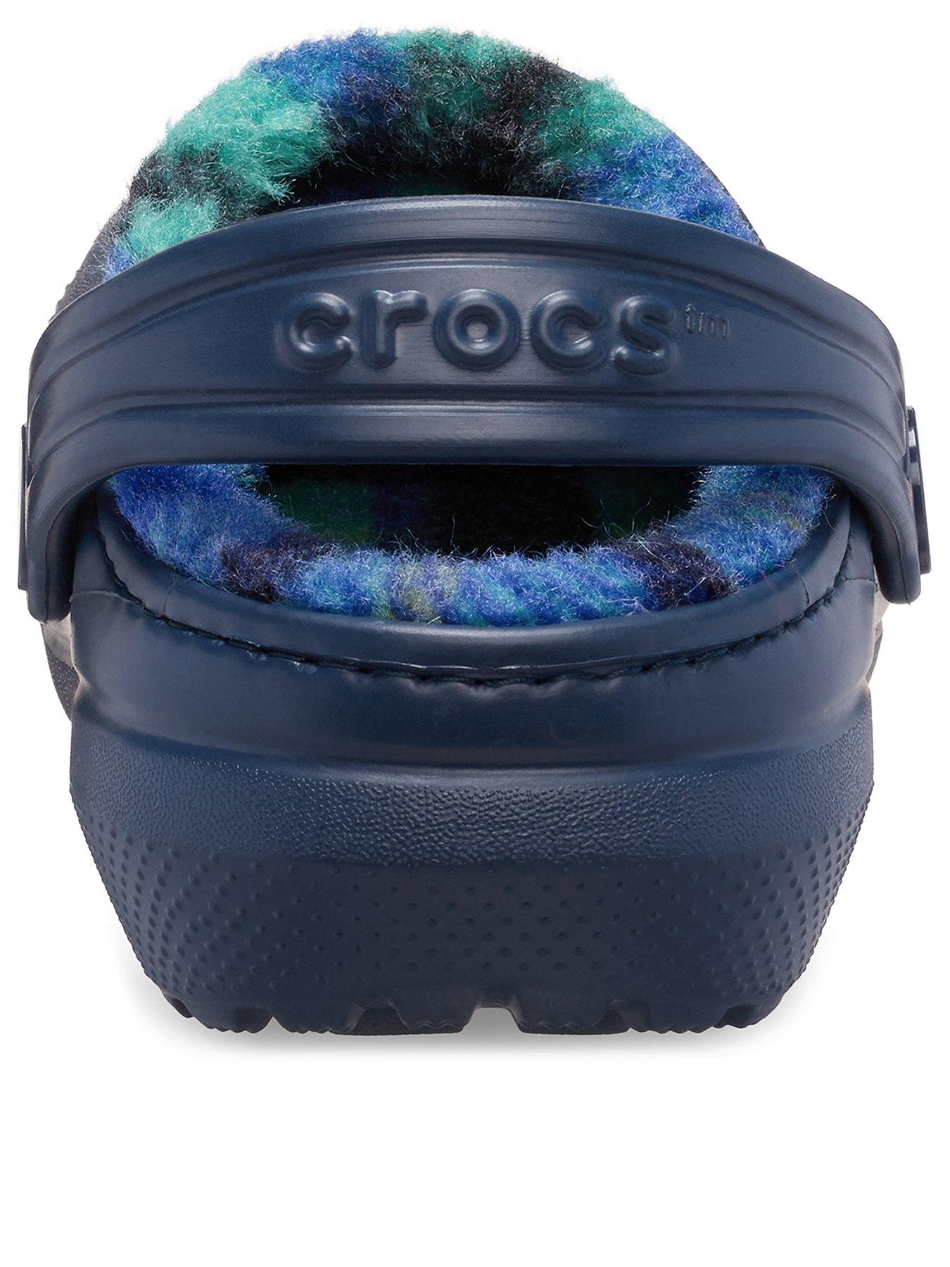 Image 3 of 6 of Crocs Classic Lined Bold Check Clog - Blue