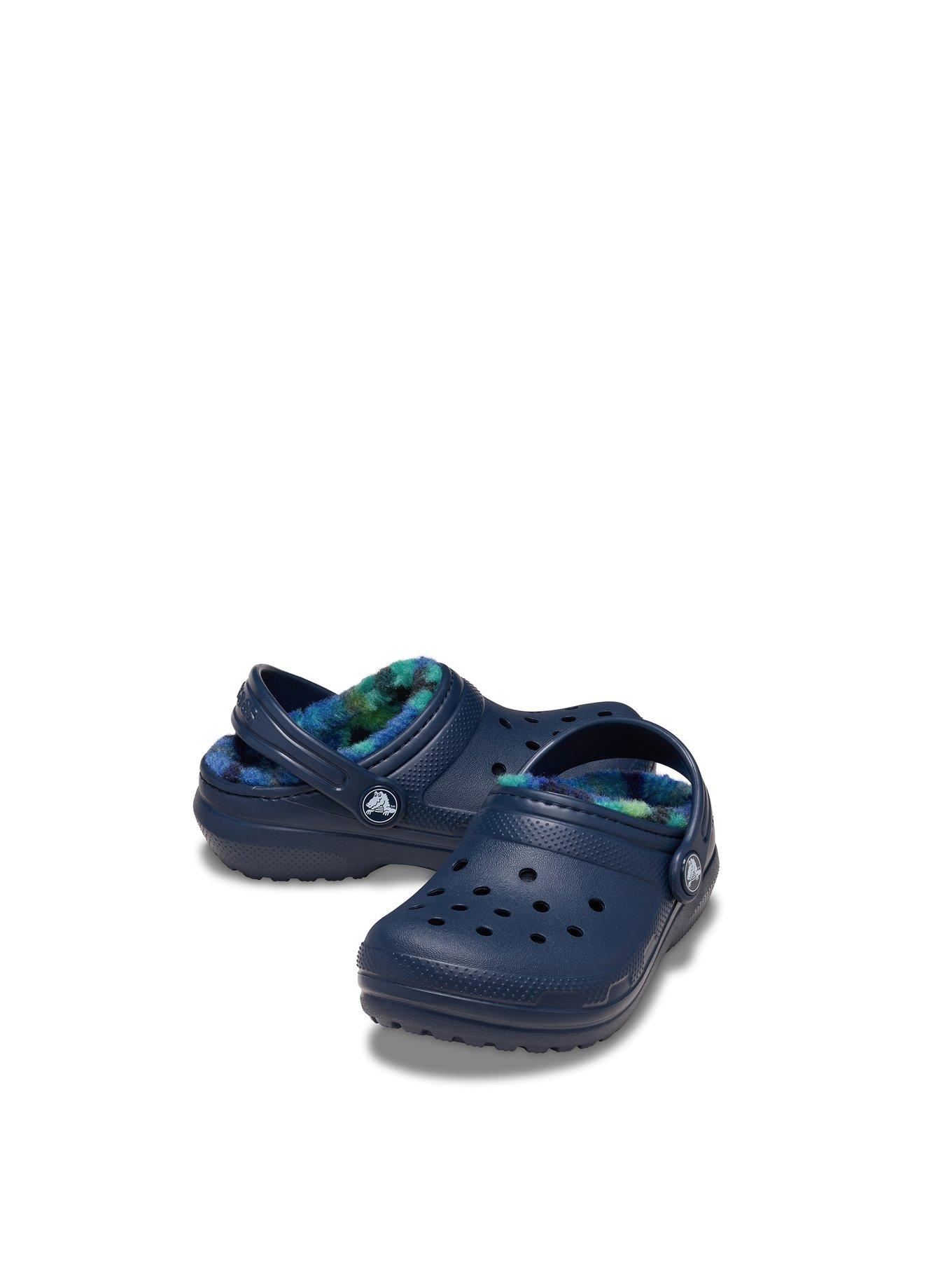 Image 6 of 6 of Crocs Classic Lined Bold Check Clog - Blue