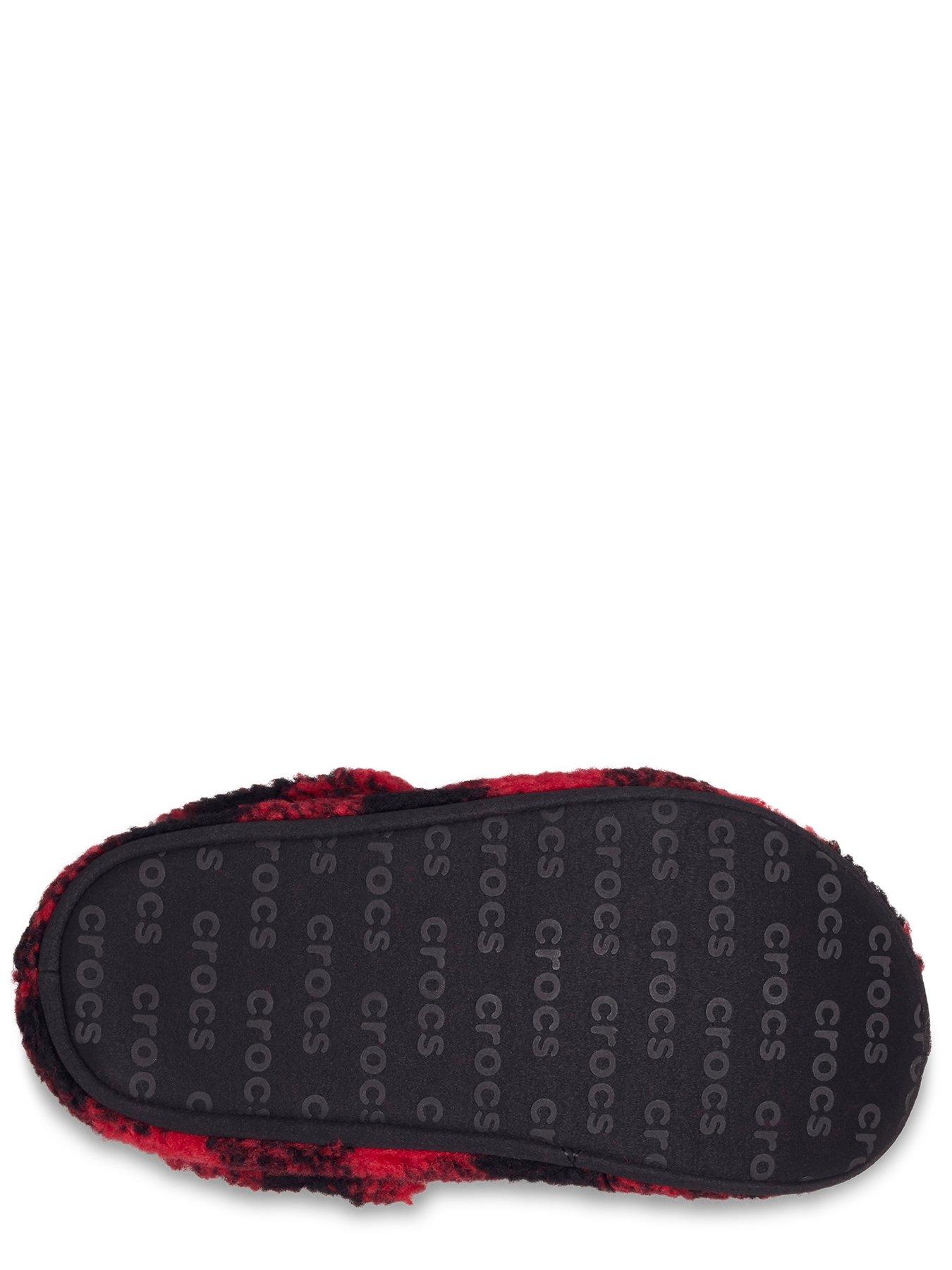 Image 5 of 6 of Crocs Classic Buff Check Cozzzy Slipper K - Red