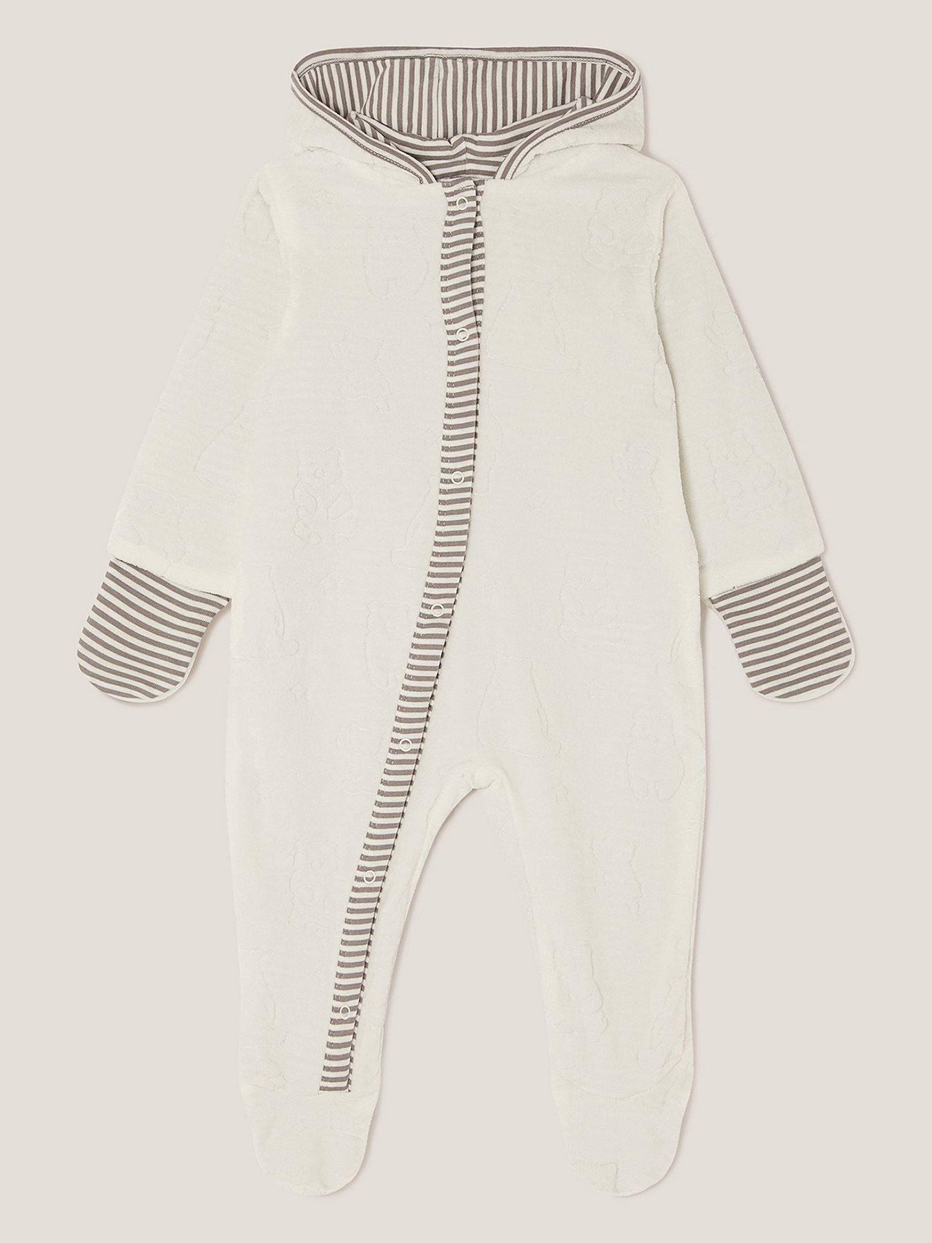 Monsoon Baby Girls Polar Bear All In One - White